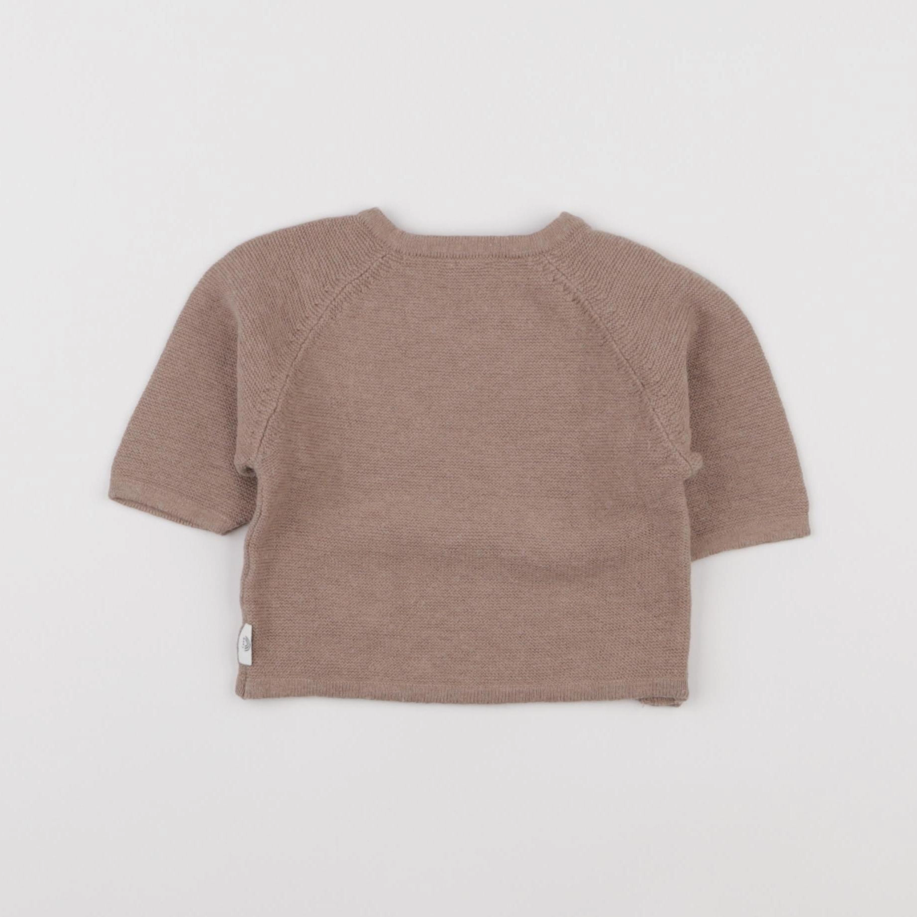 La Redoute - pull marron - 1 mois