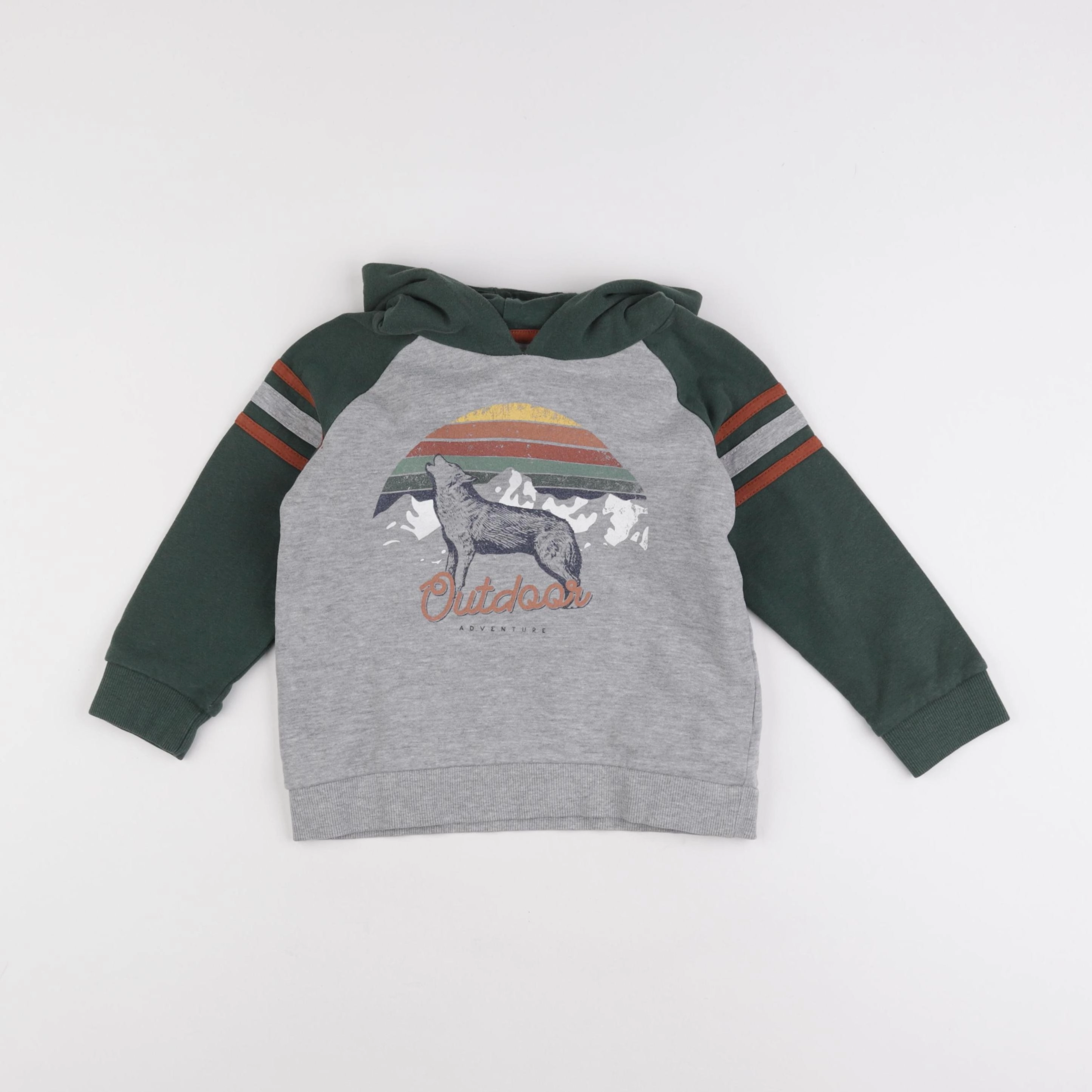 Vertbaudet - sweat multicolore - 6 ans