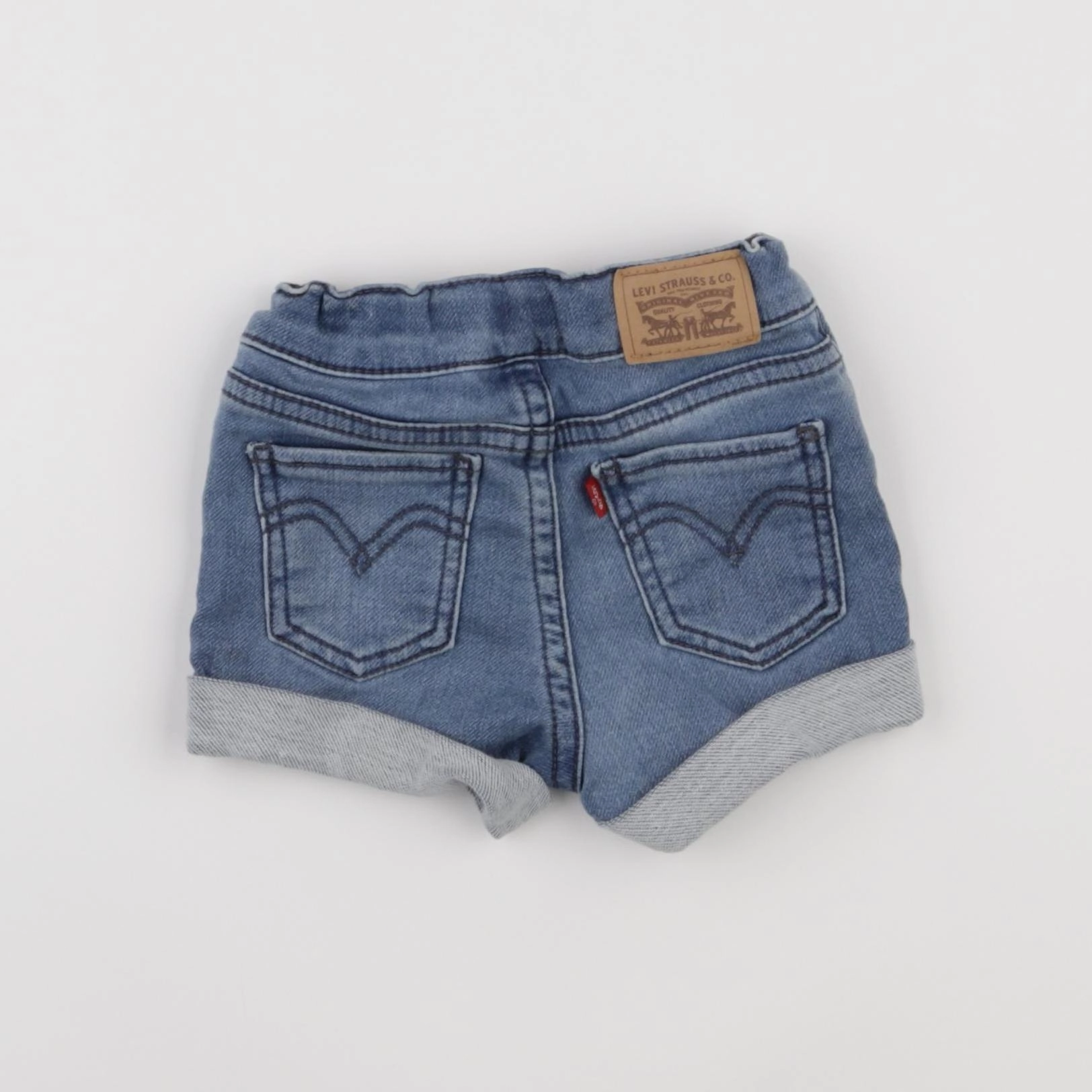 Levi's - short bleu - 12 mois