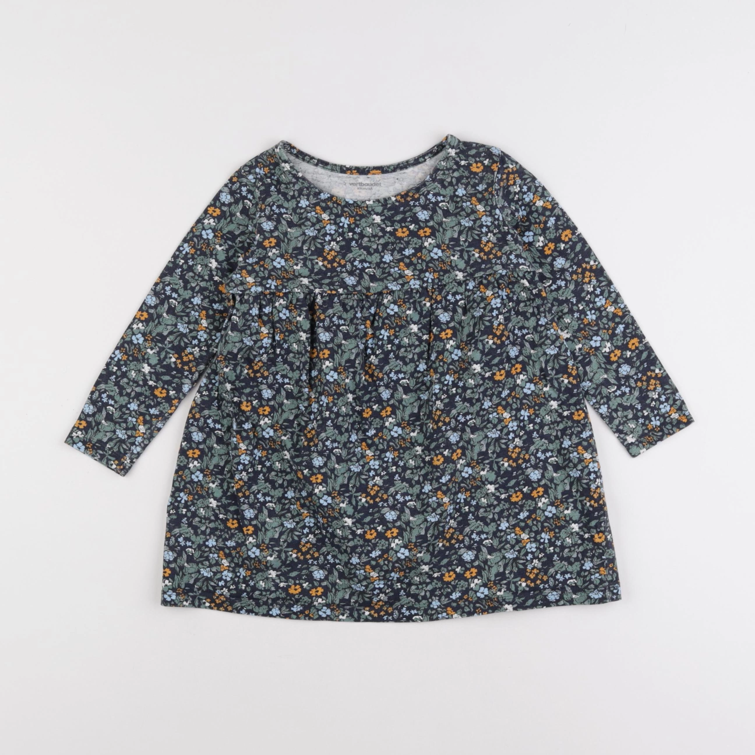 Vertbaudet - robe multicolore - 3 ans