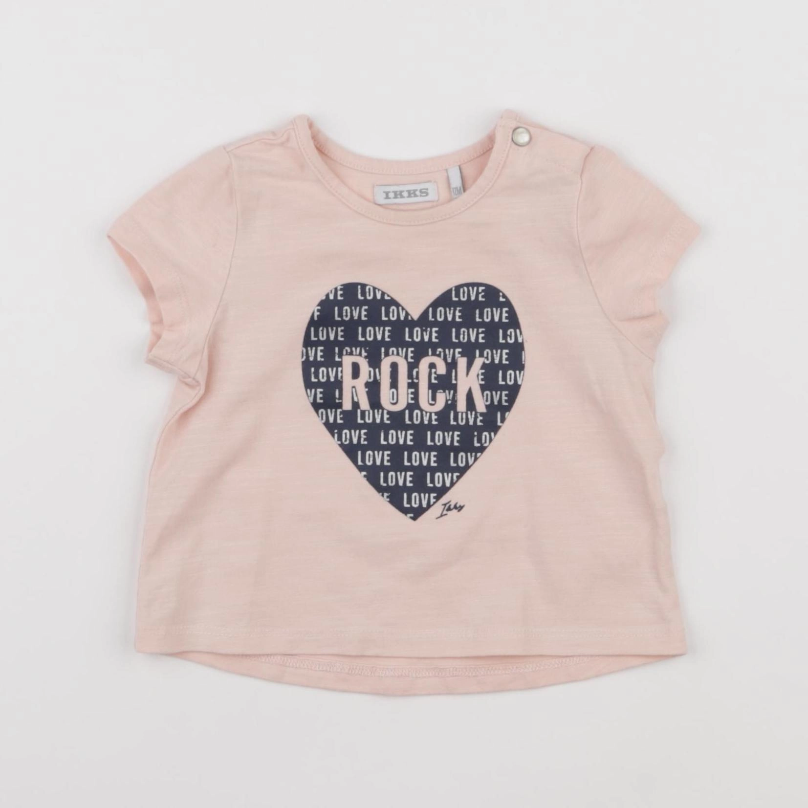 IKKS - tee-shirt rose - 12 mois