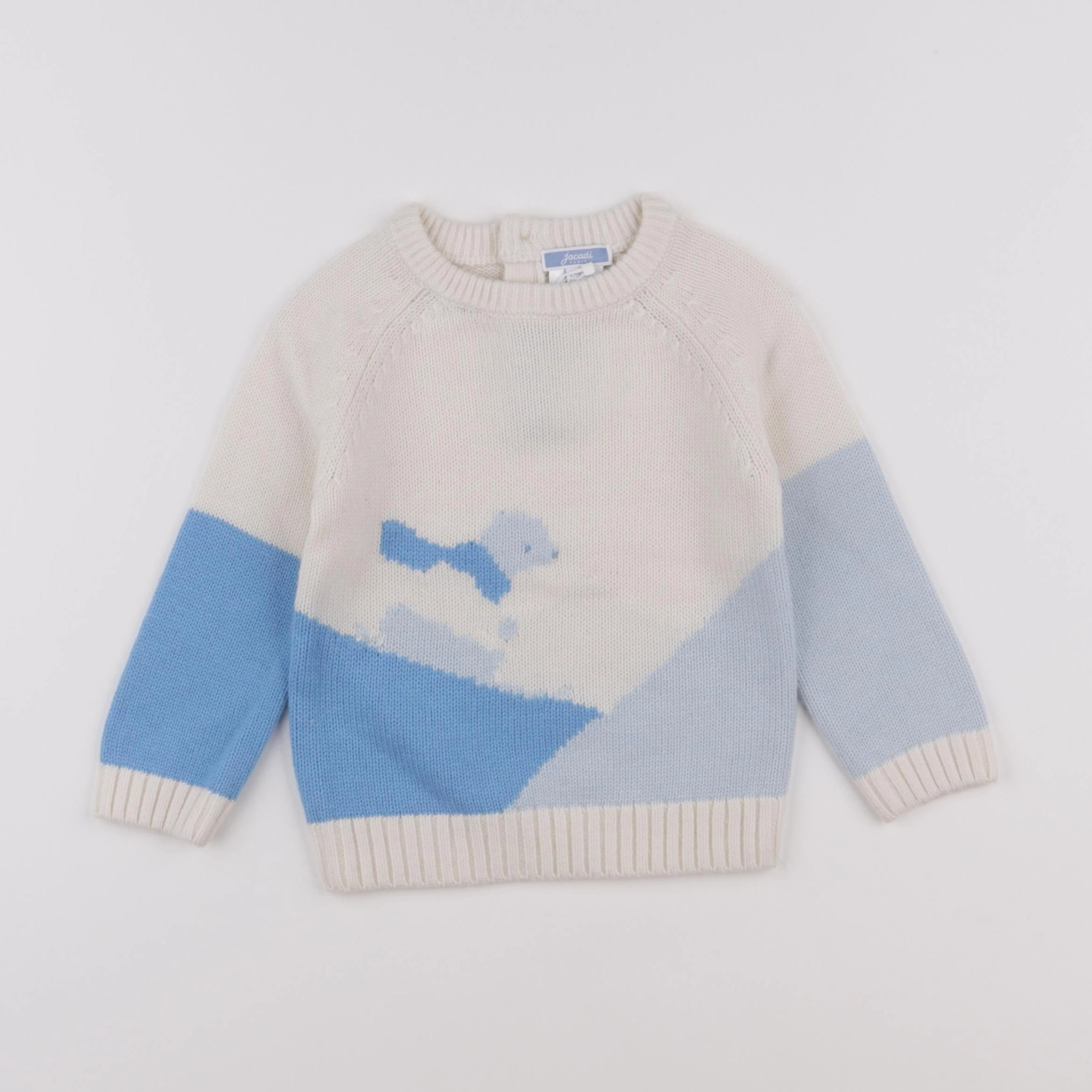 Jacadi - pull bleu - 24 mois