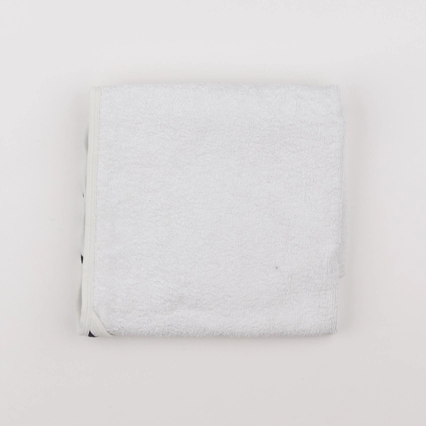 Petit Bateau - cape de bain blanc, bleu - 0/18 mois