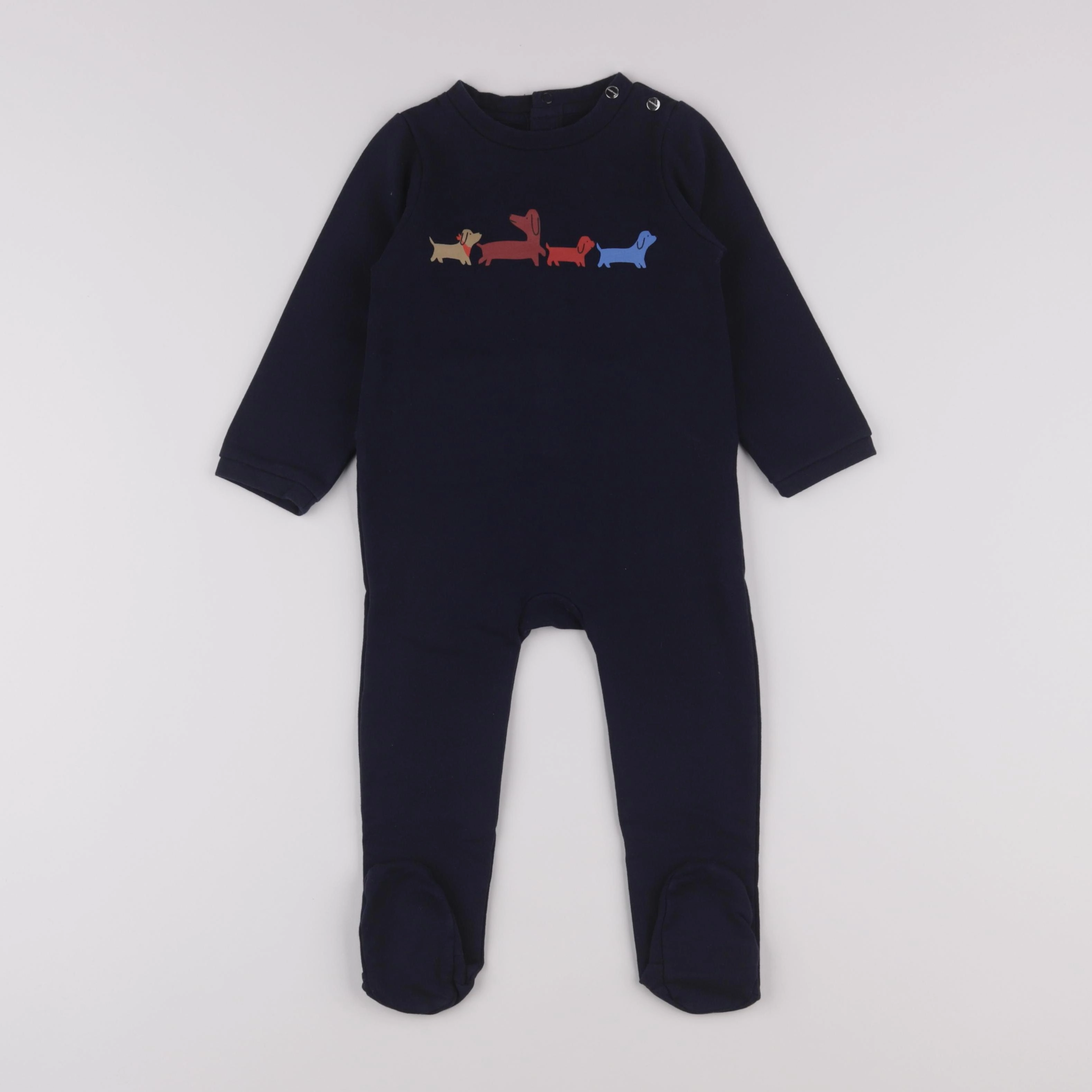 Jacadi - pyjama coton bleu - 24 mois