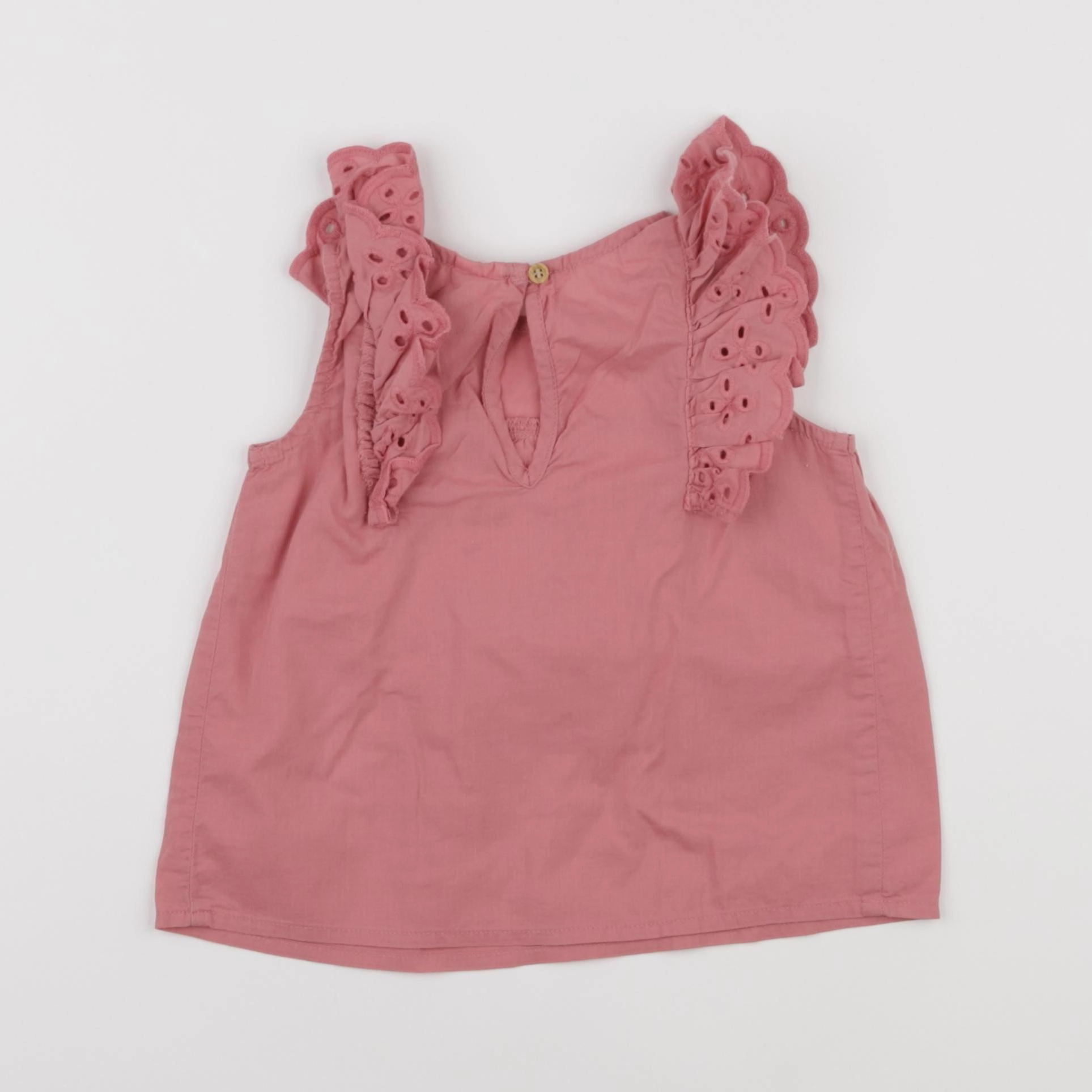 H&M - blouse rose - 6/9 mois