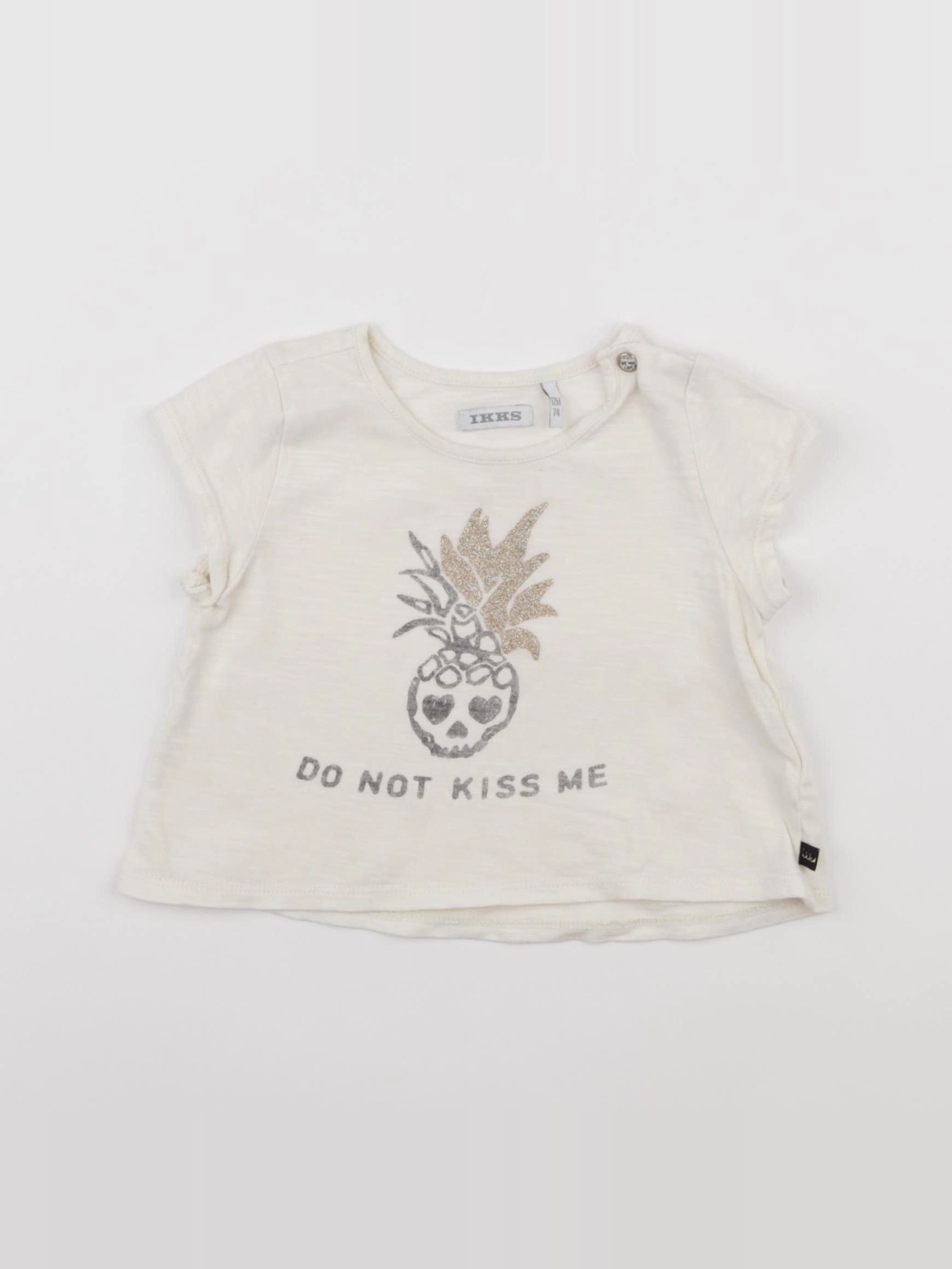 IKKS - tee-shirt beige - 12 mois