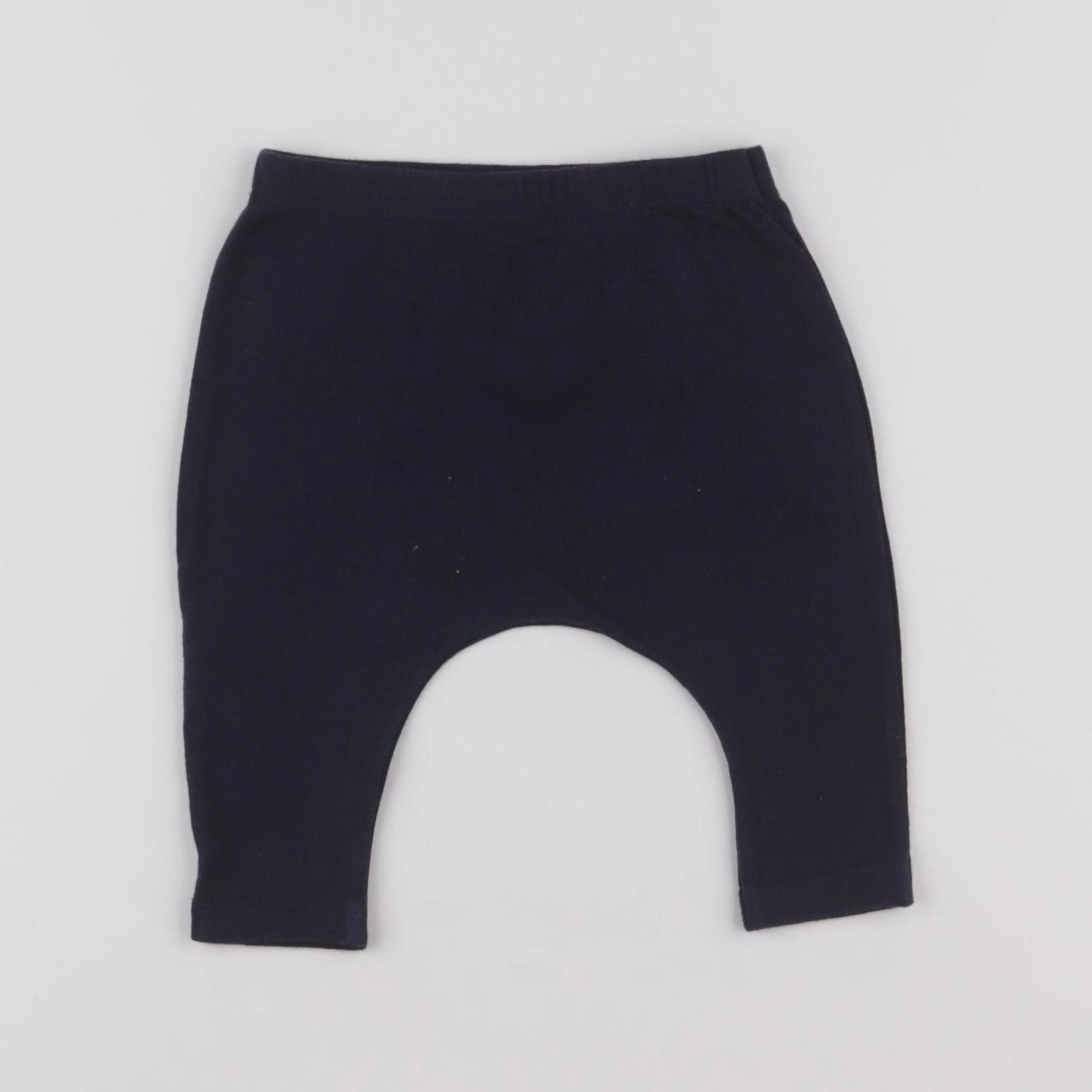 Petit Bateau - sarouel bleu - 3 mois