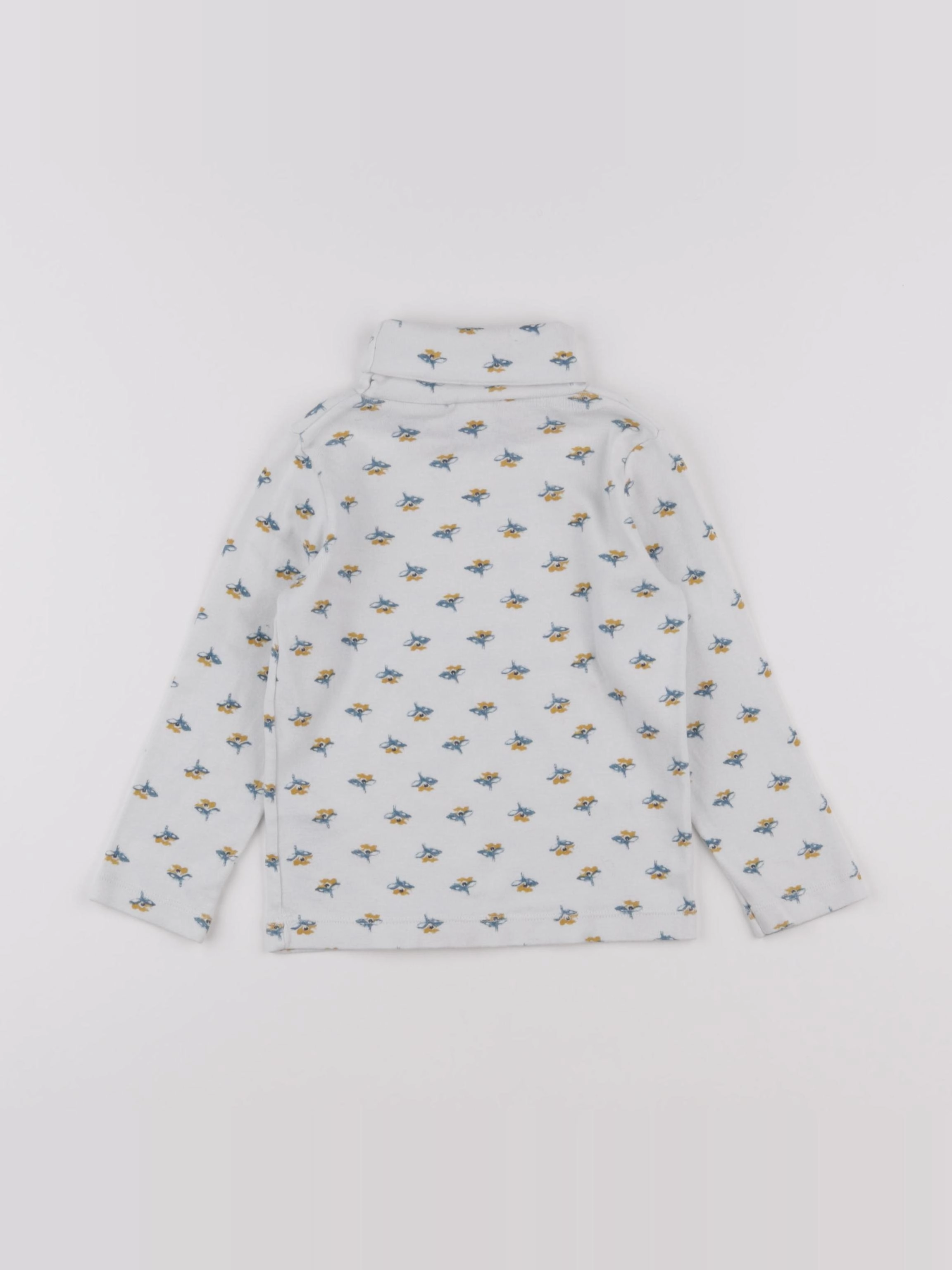 Petit Bateau - sous-pull blanc - 3 ans