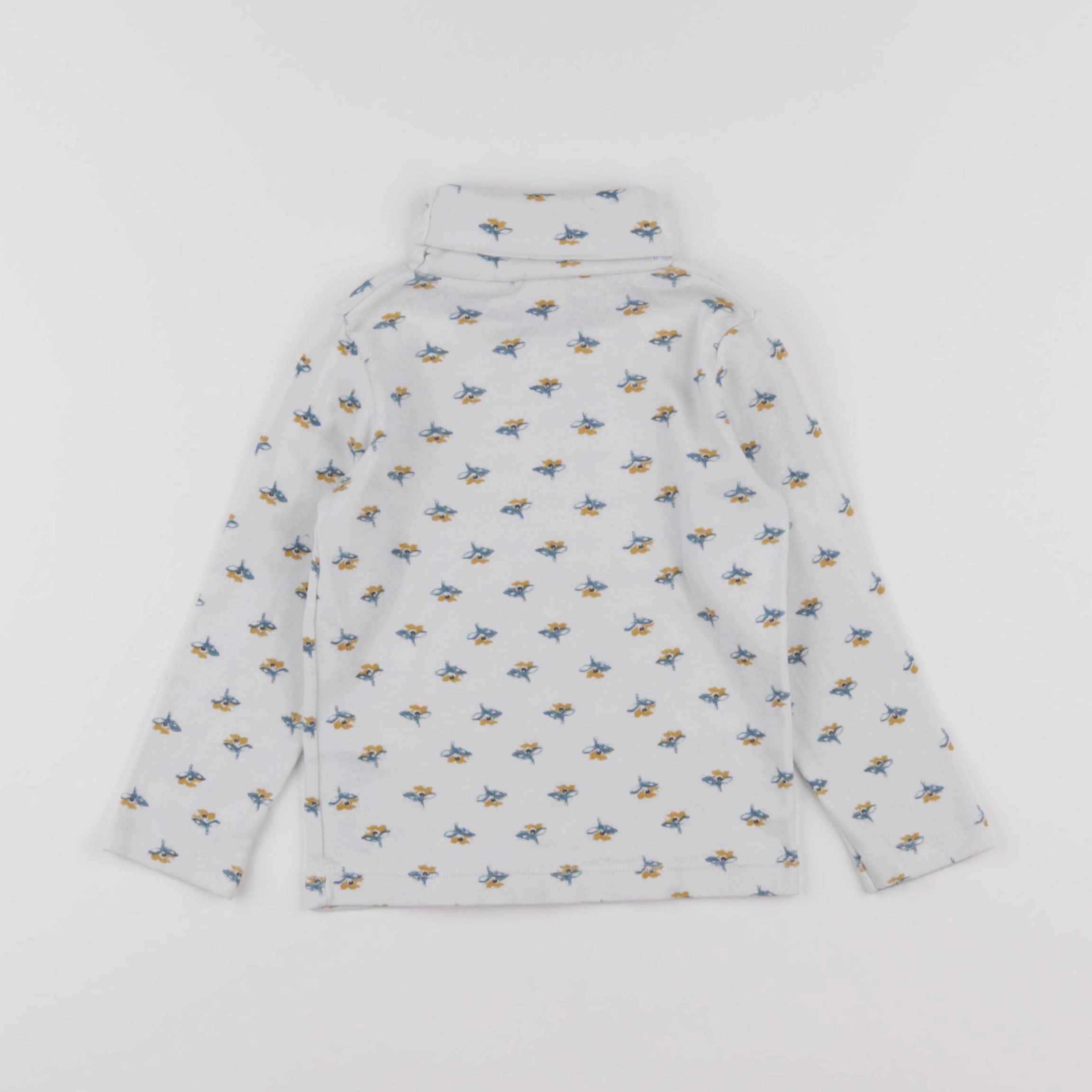 Petit Bateau - sous-pull blanc - 3 ans