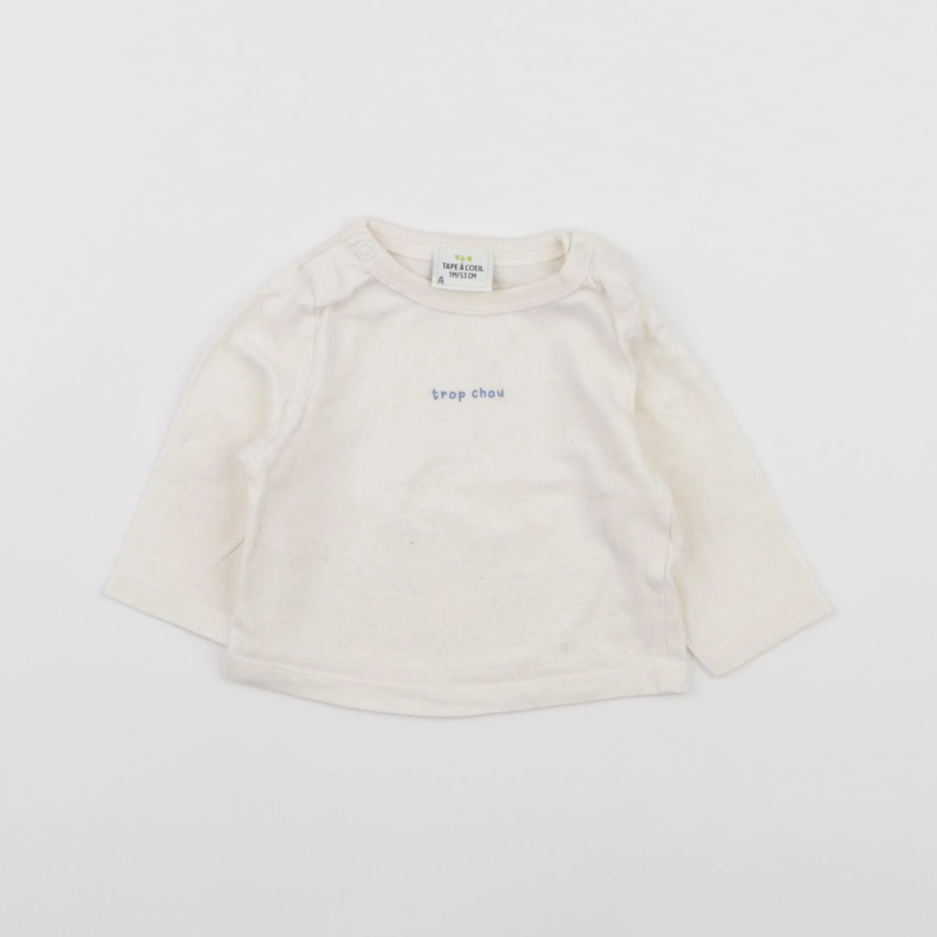 Tape à l'oeil - tee-shirt beige - 1 mois