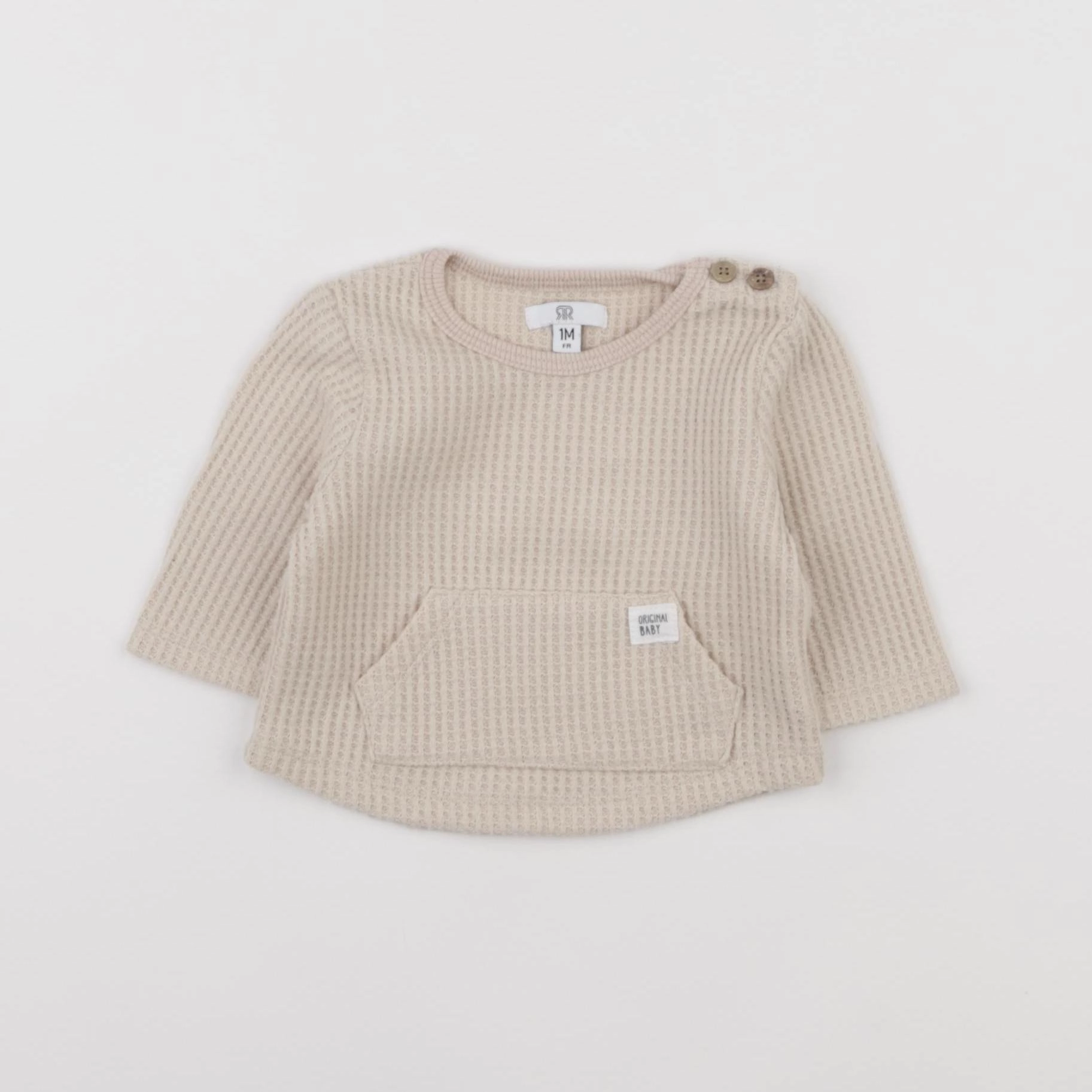 La Redoute - tee-shirt marron - 1 mois