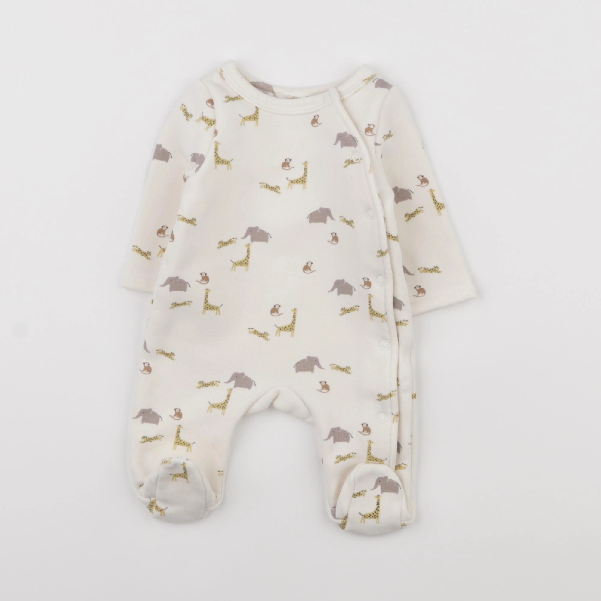 Tape à l'oeil - pyjama coton beige - 0 mois