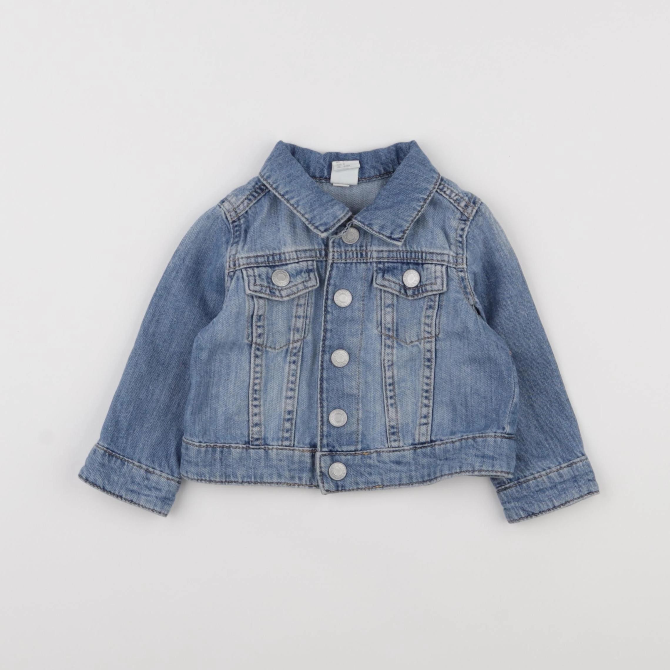 H&M - veste bleu - 9 mois