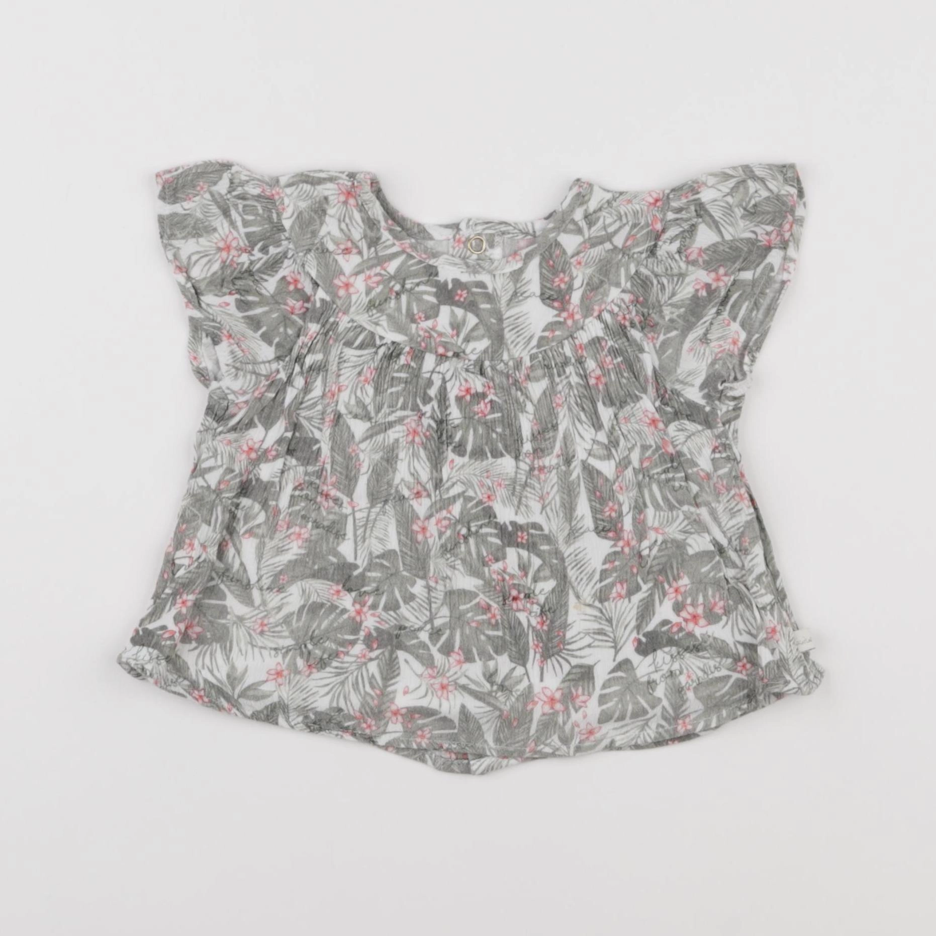 IKKS - blouse rose - 12 mois
