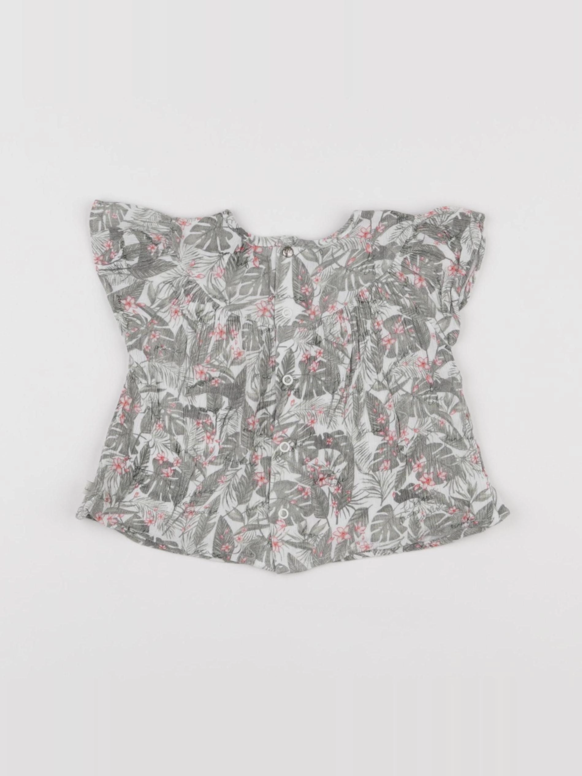 IKKS - blouse rose - 12 mois