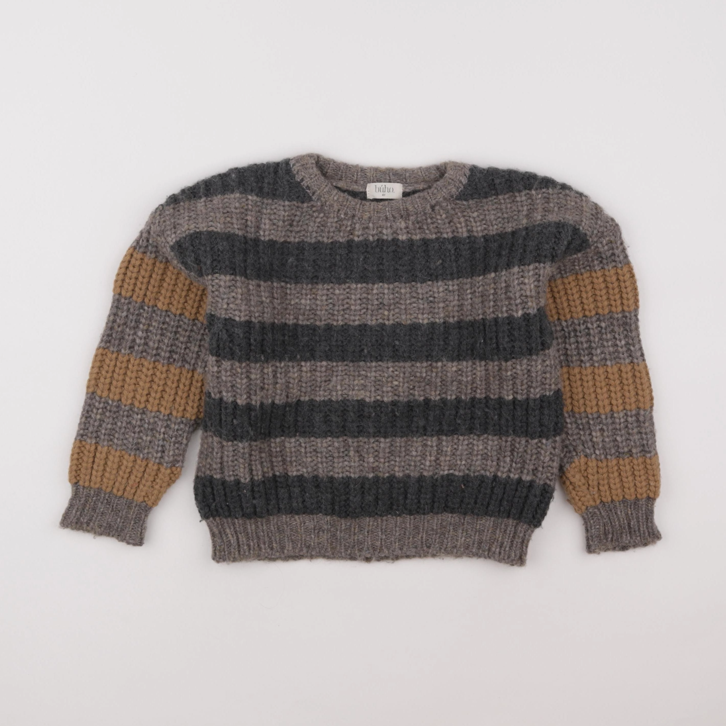 Buho - pull marron - 4 ans