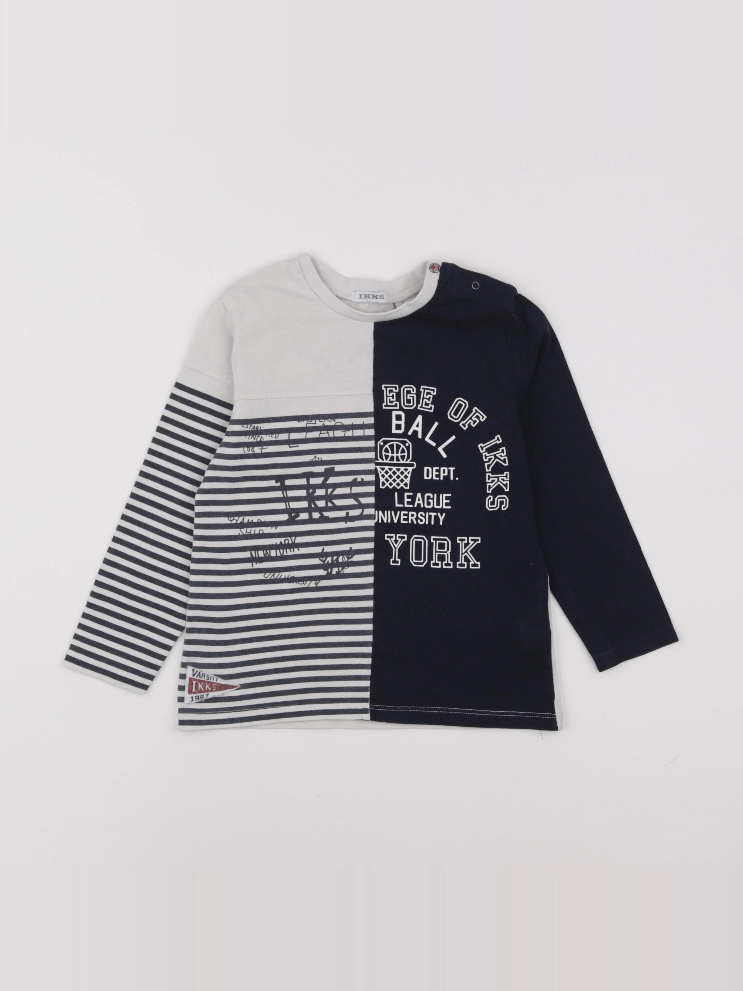 IKKS - tee-shirt bleu - 3 ans