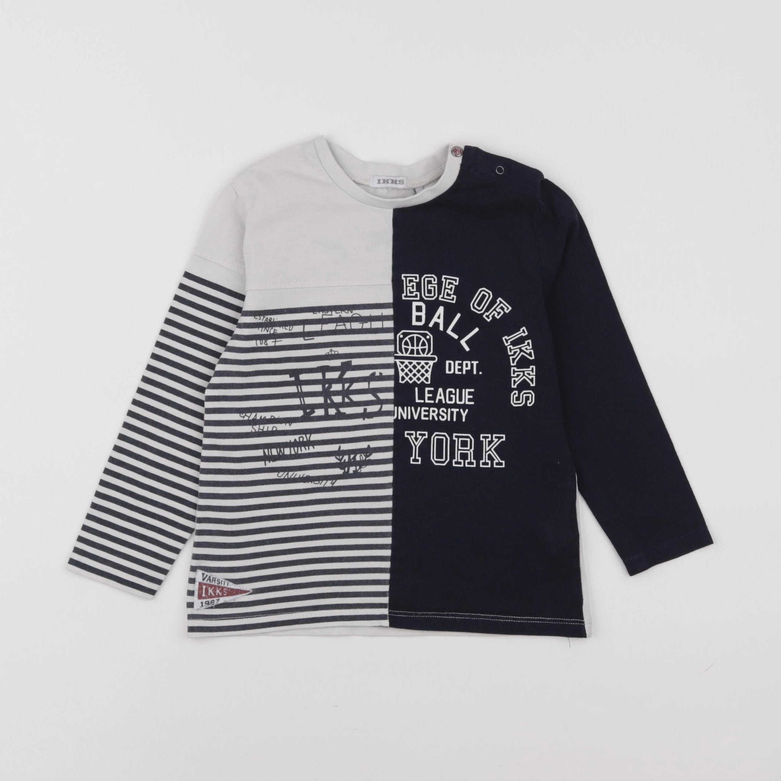 IKKS - tee-shirt bleu - 3 ans