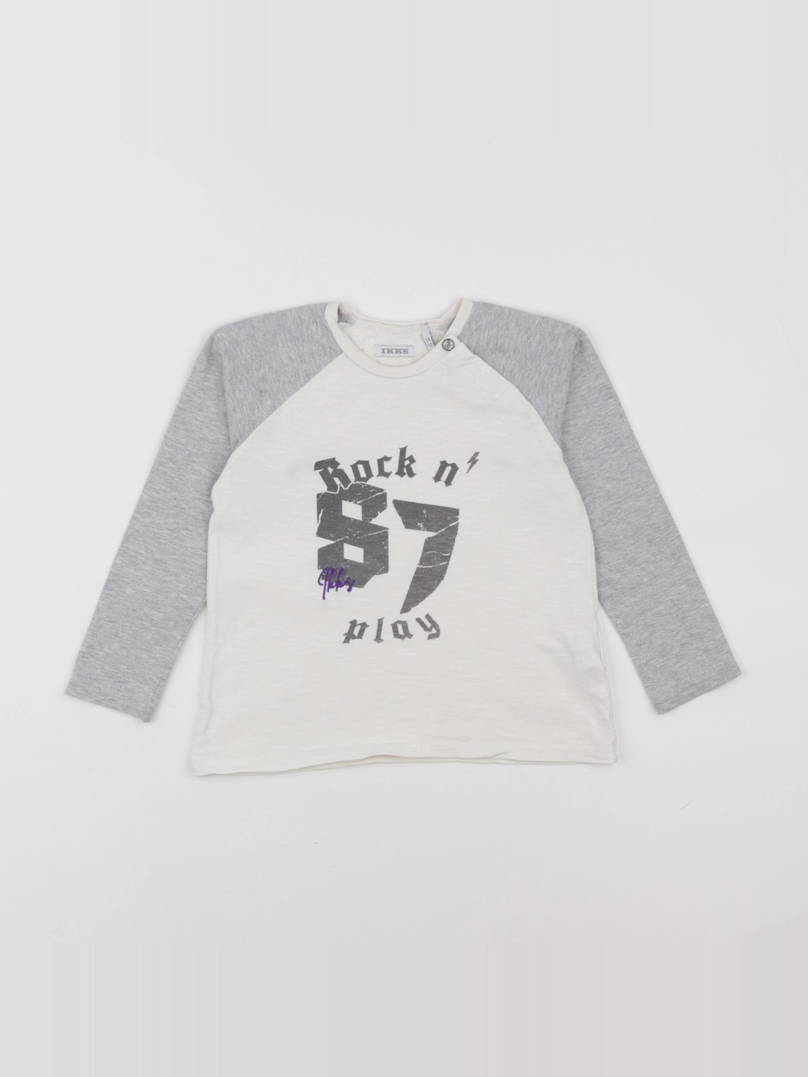 IKKS - tee-shirt blanc - 3 ans