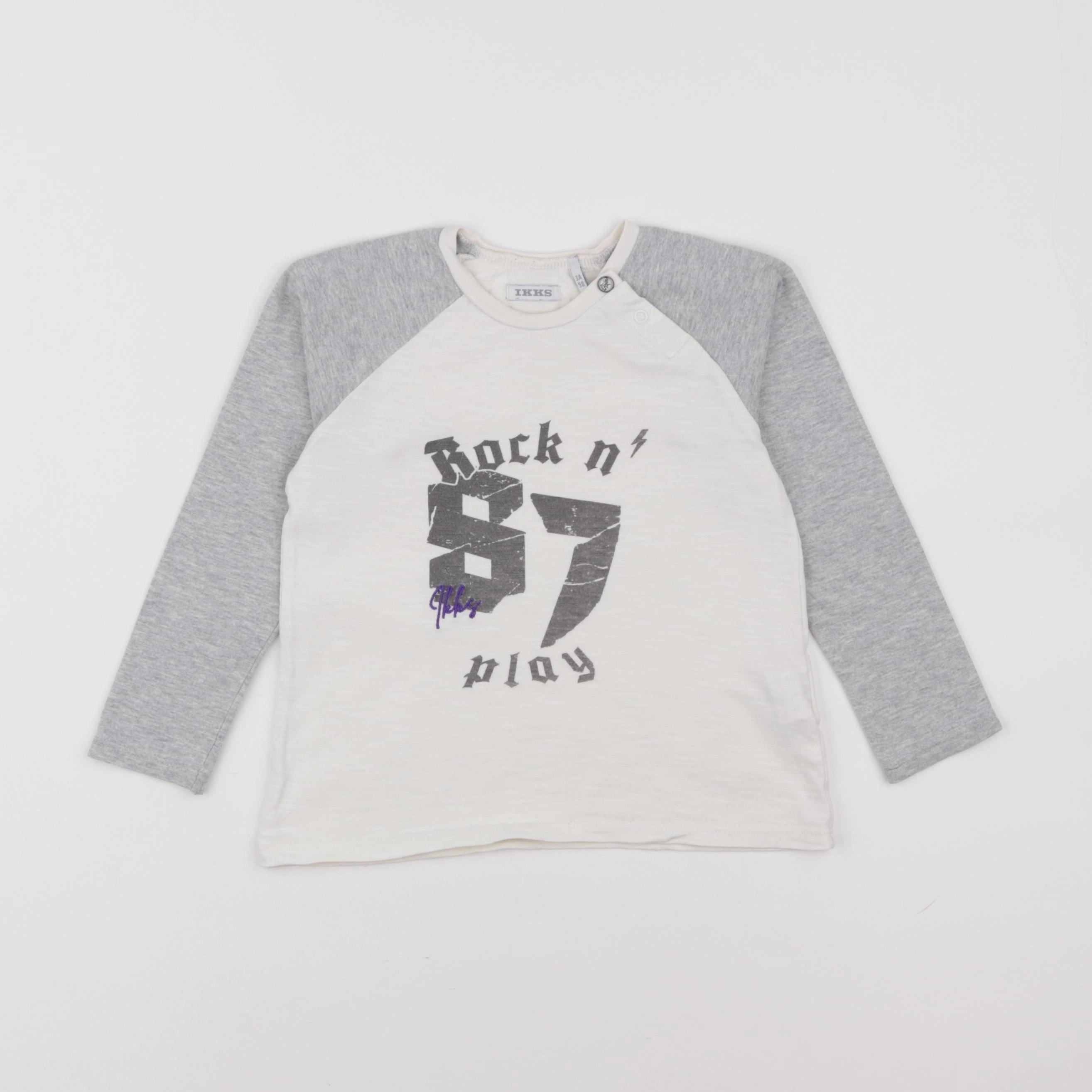 IKKS - tee-shirt blanc - 3 ans
