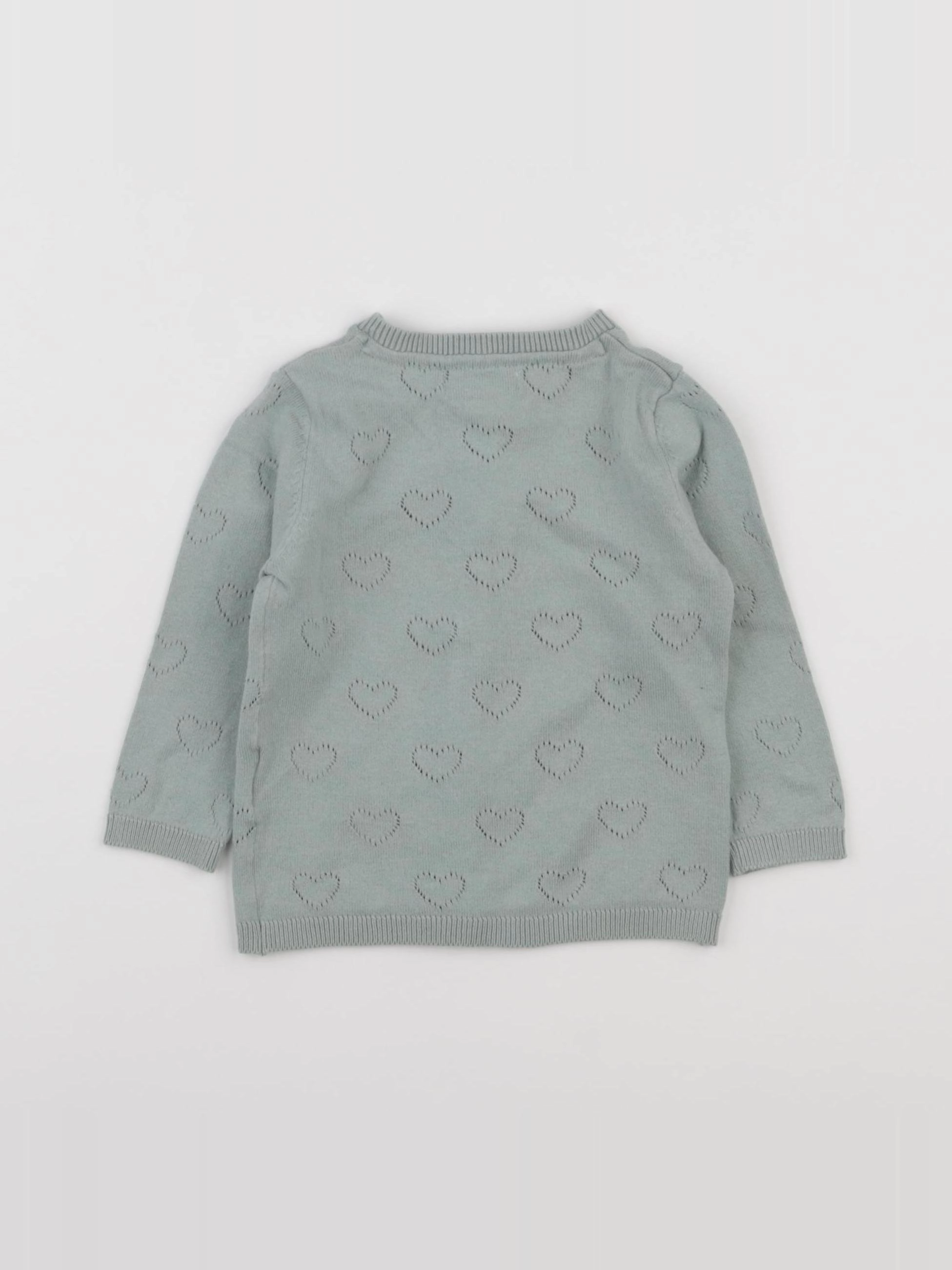 Vertbaudet - gilet vert - 12 mois