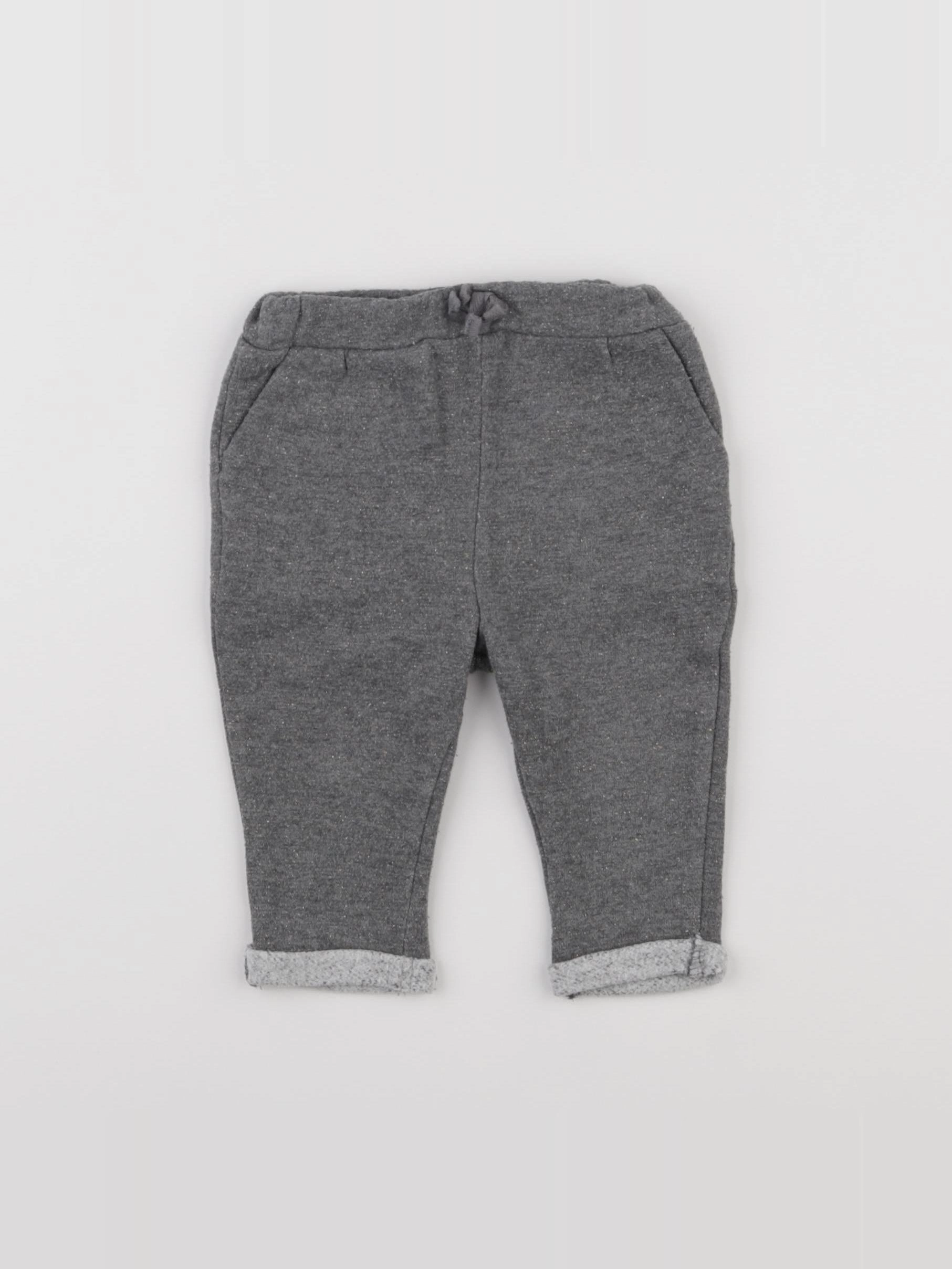 Vertbaudet - jogging gris - 6 mois