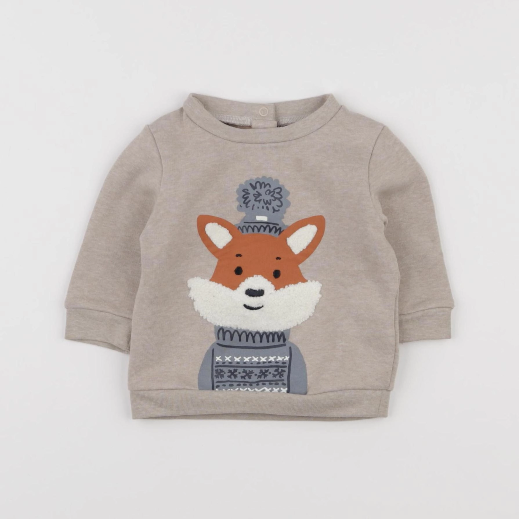 Vertbaudet - sweat marron - 3 mois