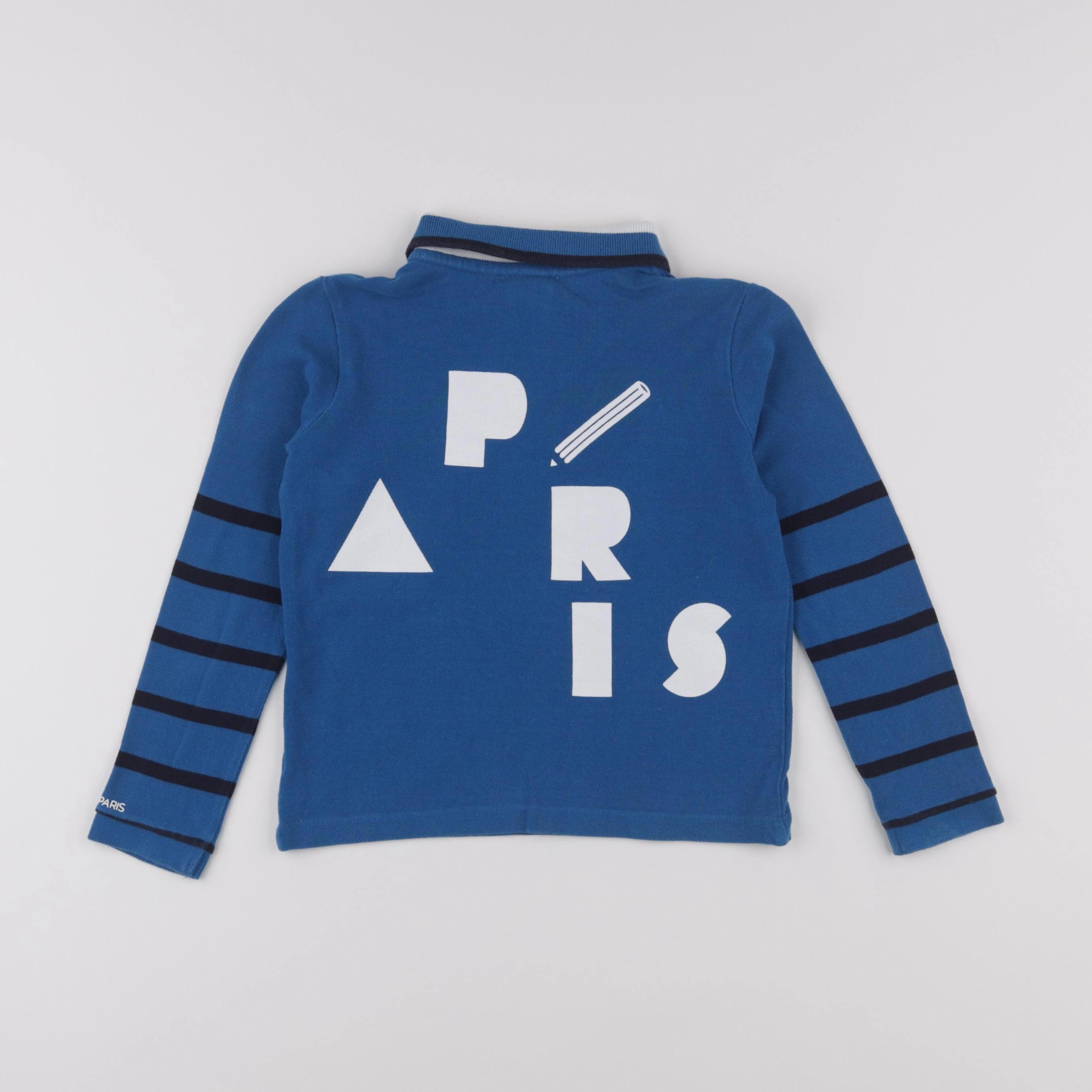 Jacadi - polo imprimé au dos bleu - 4 ans