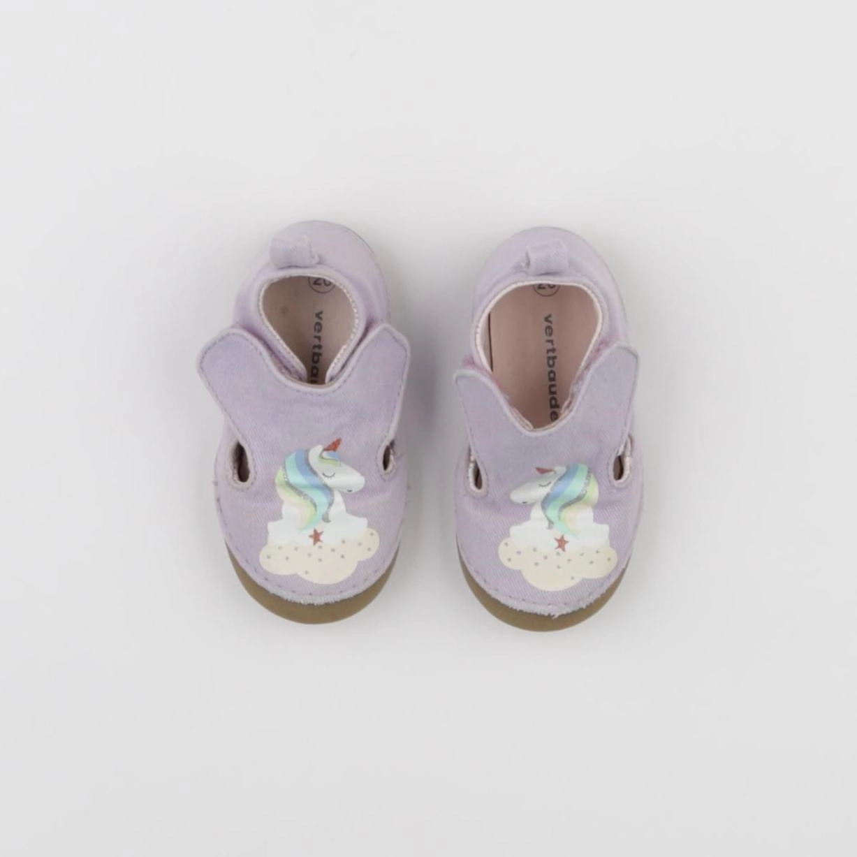 Vertbaudet - chaussons violet - pointure 20