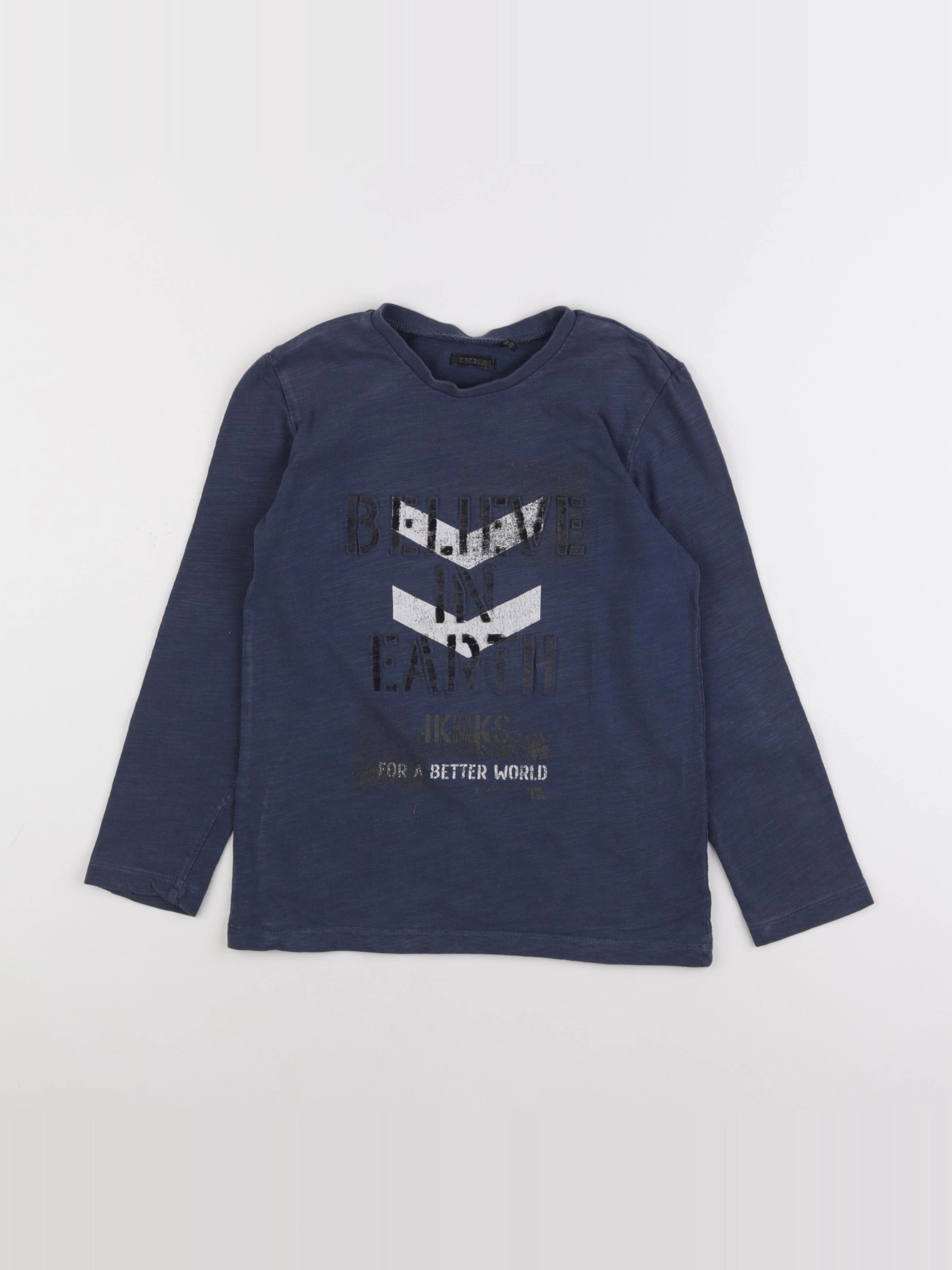 IKKS - tee-shirt bleu - 8 ans