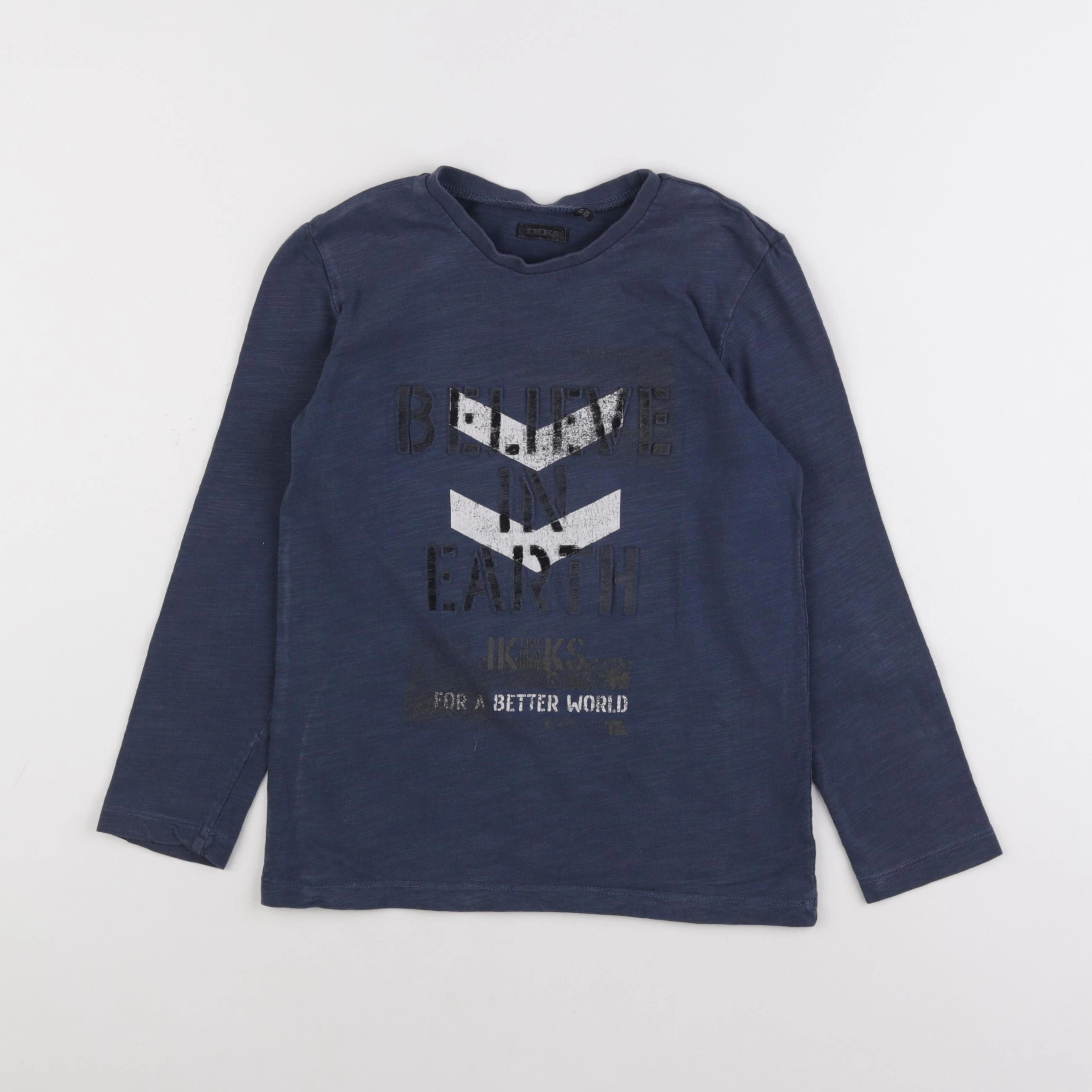 IKKS - tee-shirt bleu - 8 ans