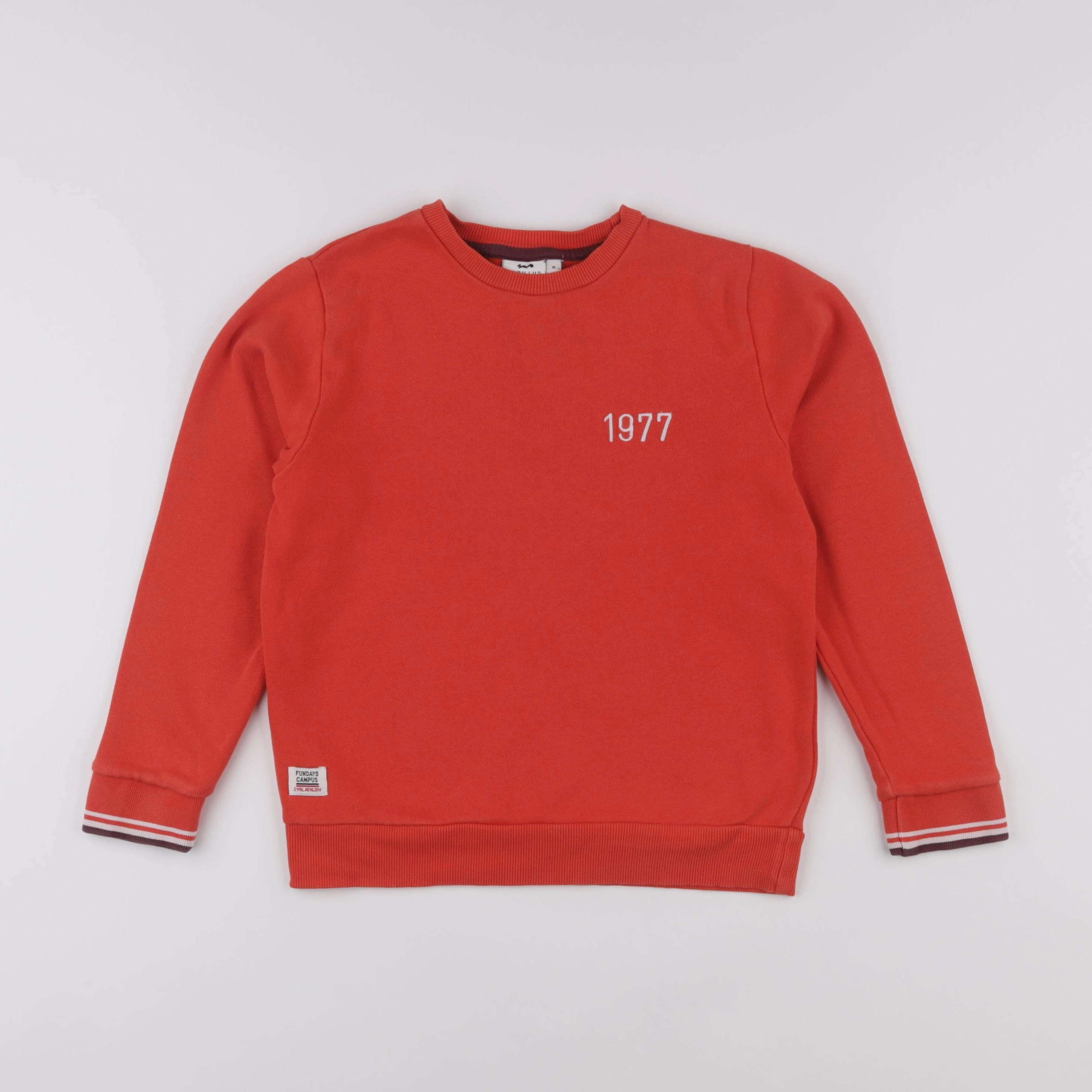 Cyrillus - sweat orange - 8 ans