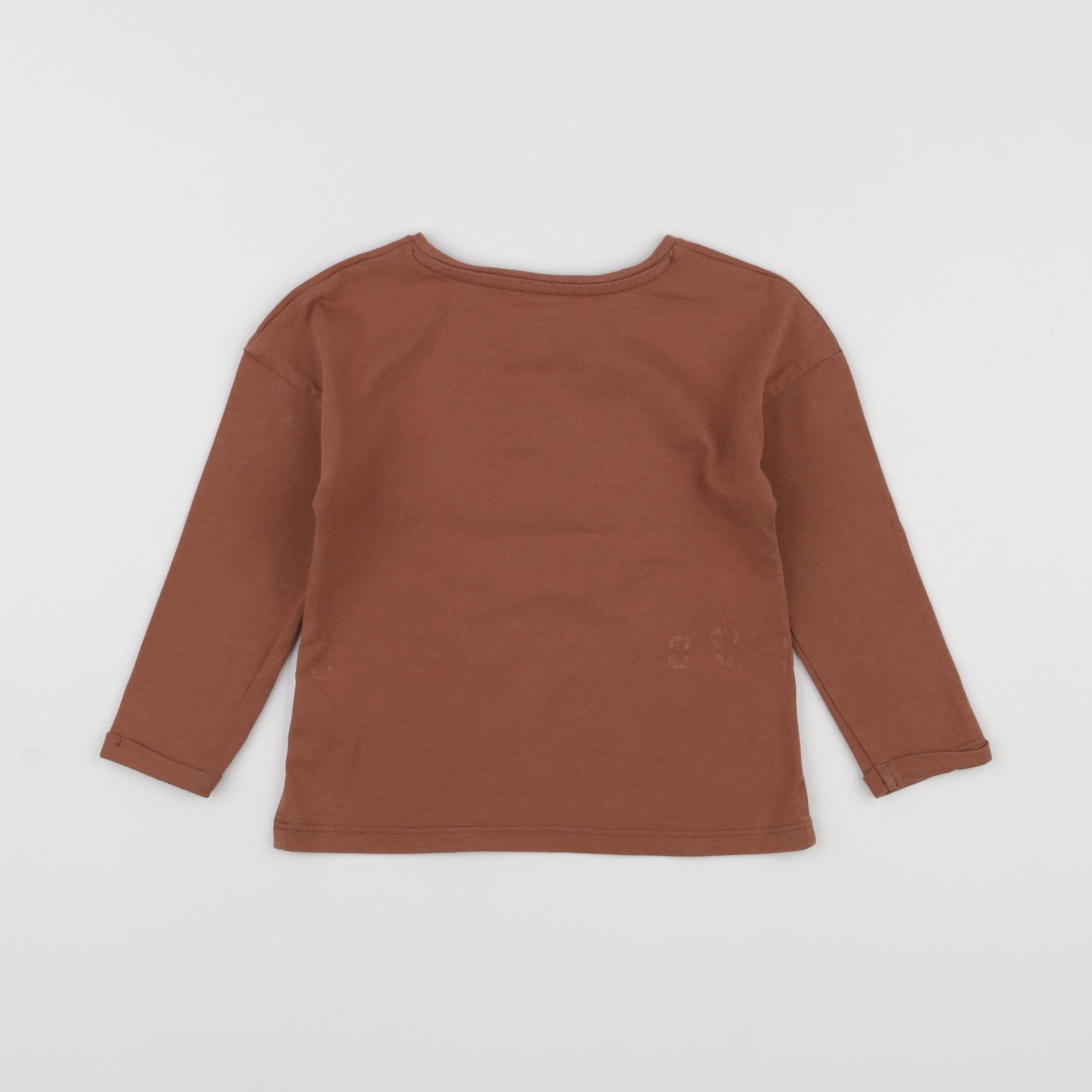 Vertbaudet - tee-shirt marron - 2 ans
