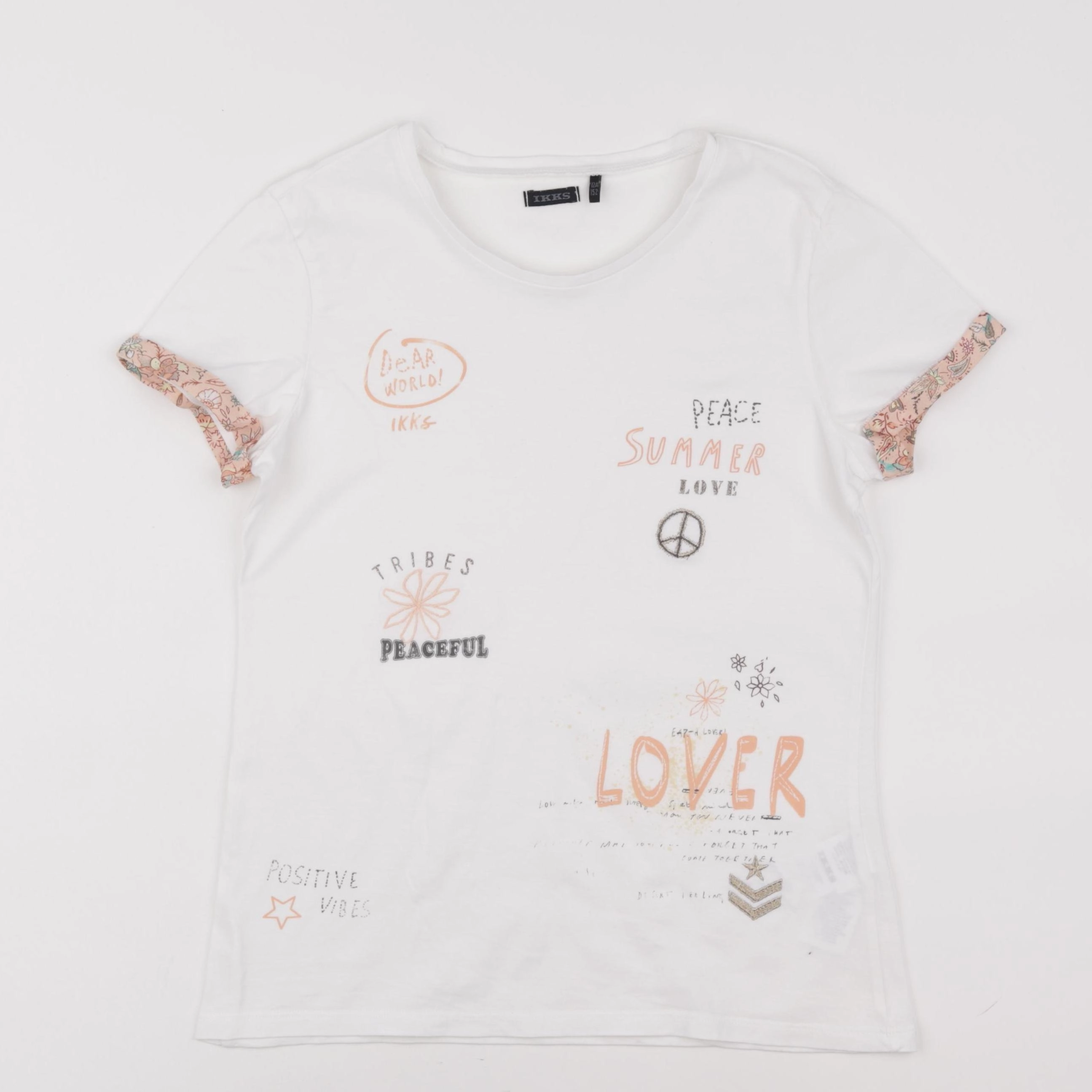 IKKS - tee-shirt multicolore - 12 ans
