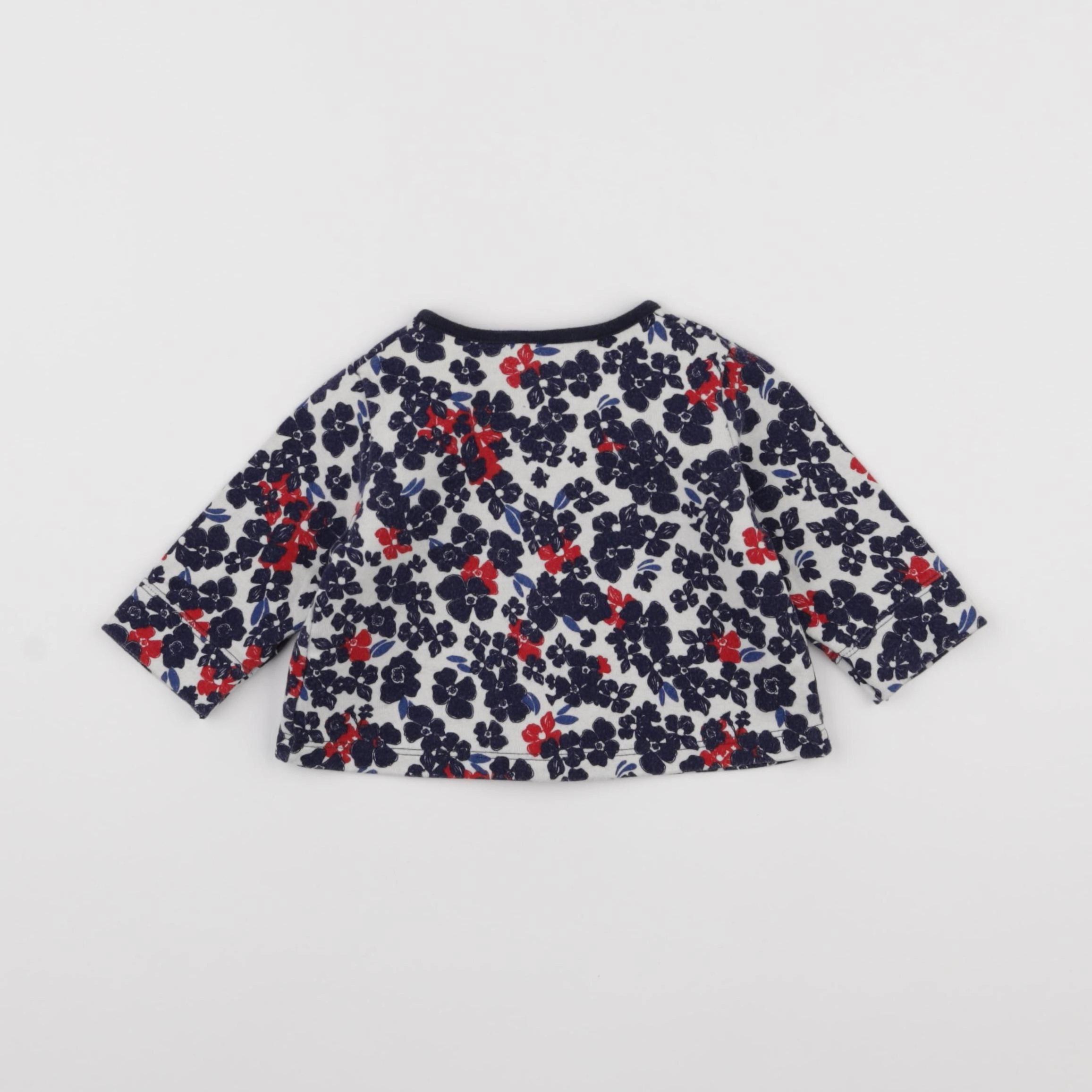 Petit Bateau - gilet bleu - 3 mois
