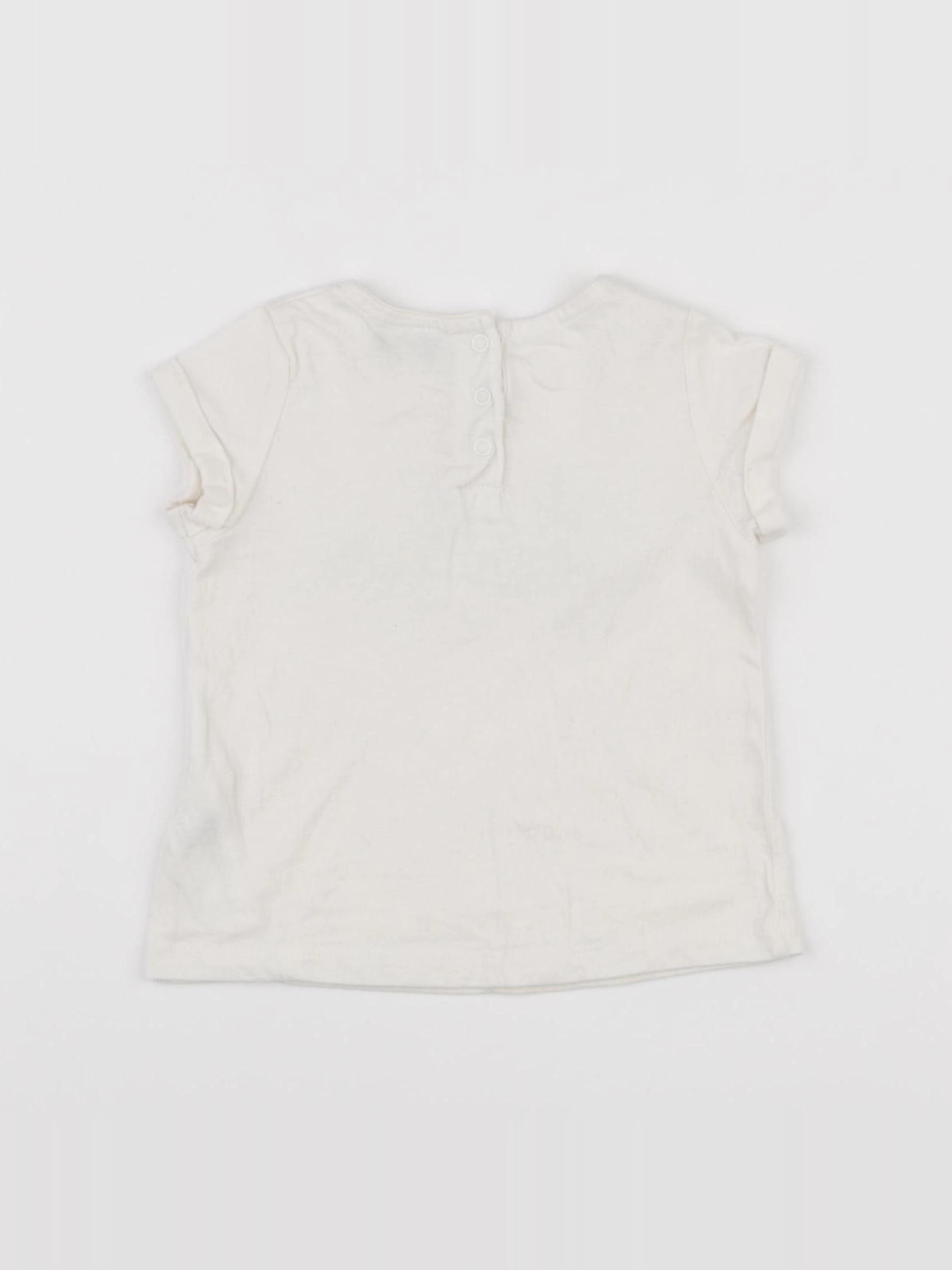 Tape à l'oeil - tee-shirt blanc - 9 mois