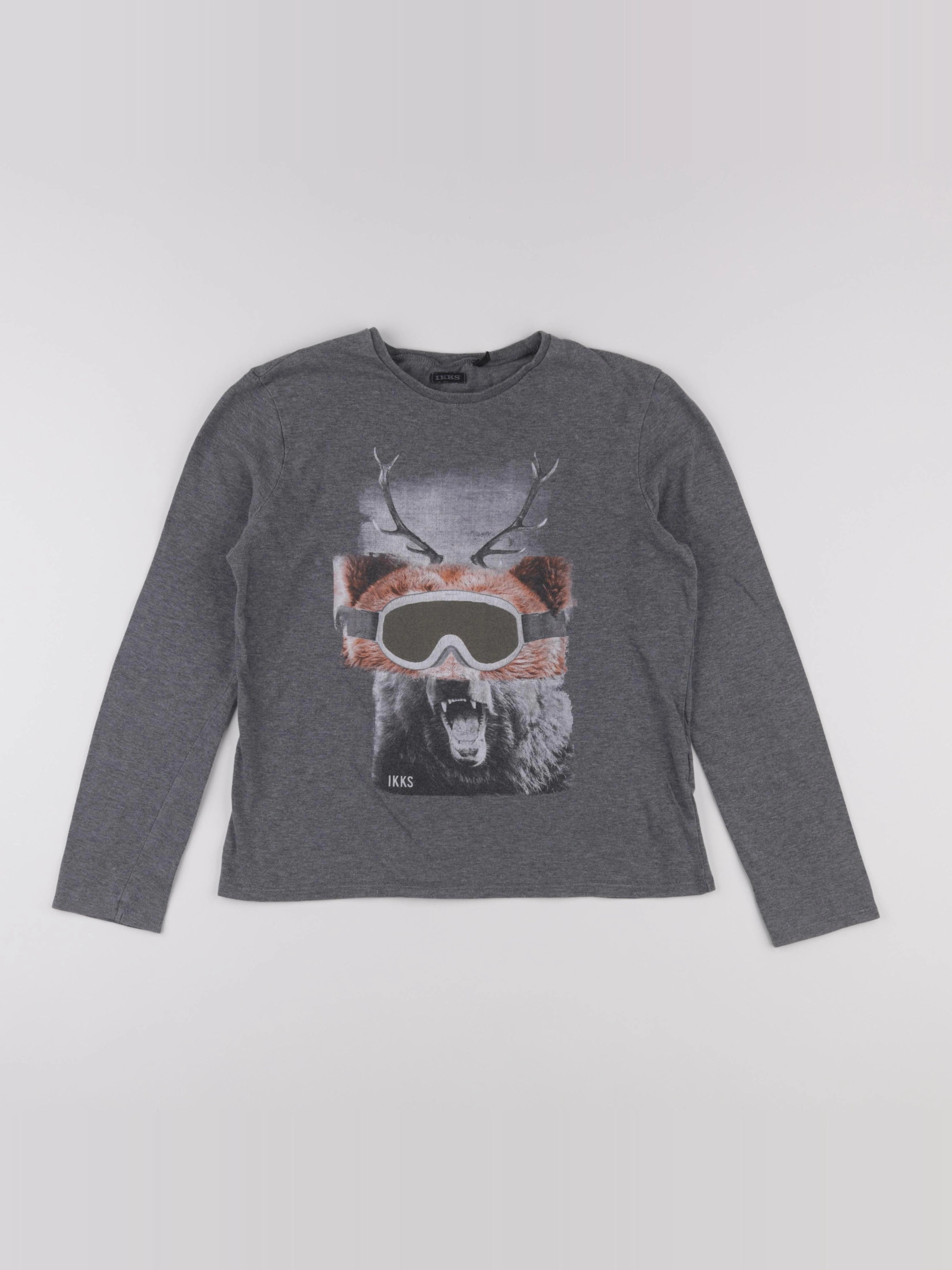 IKKS - tee-shirt gris - 12 ans