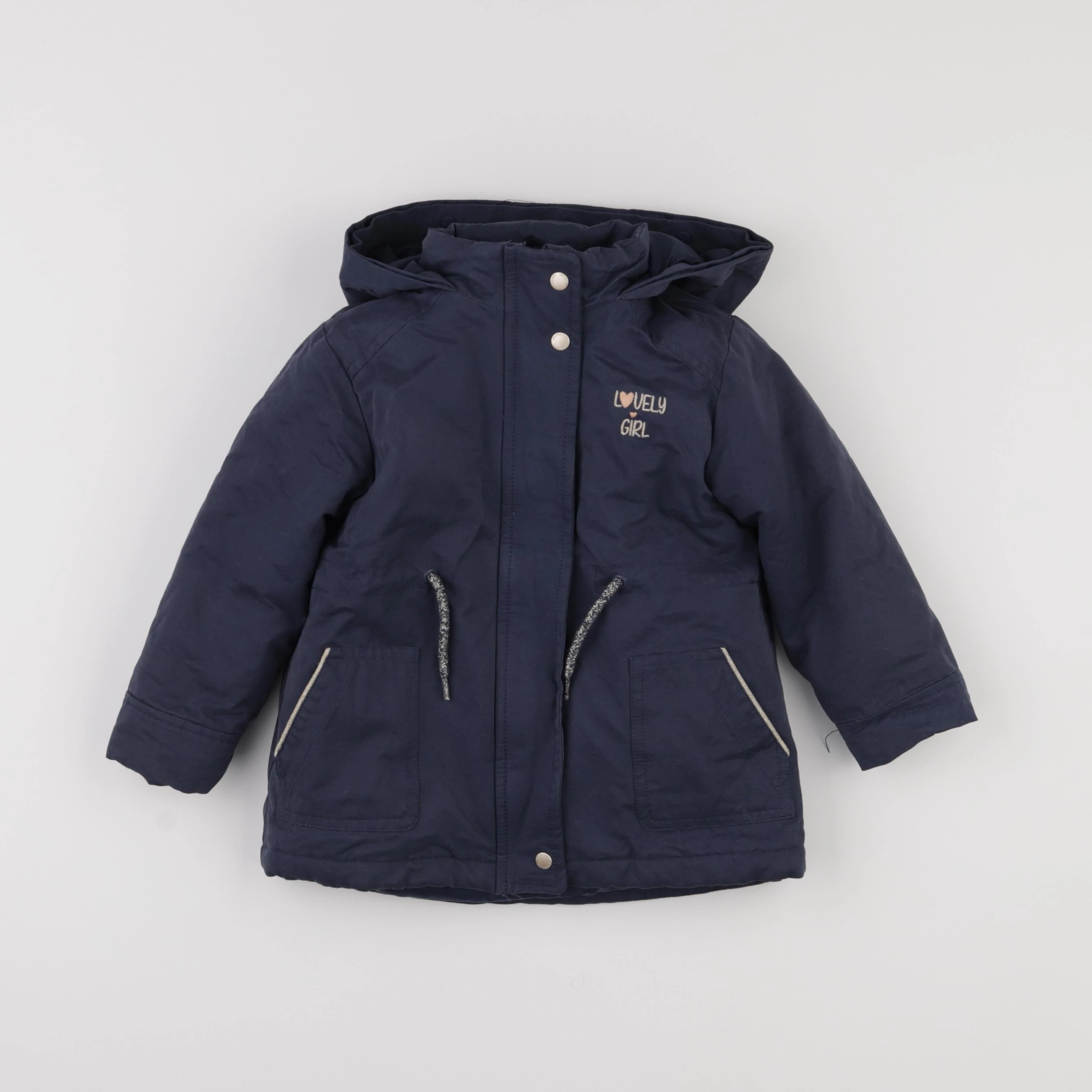 Vertbaudet - manteau bleu - 3 ans