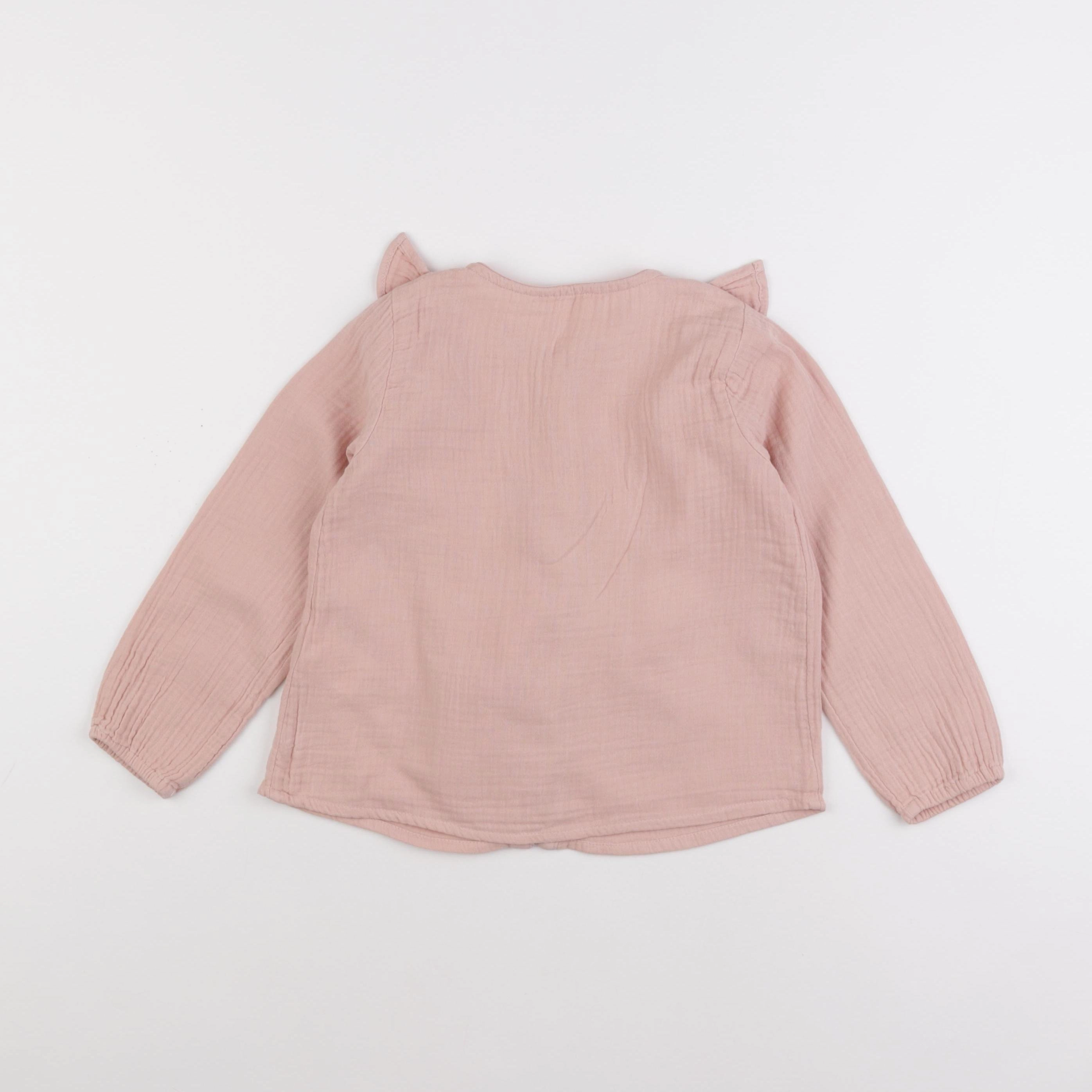 Vertbaudet - blouse rose - 5 ans