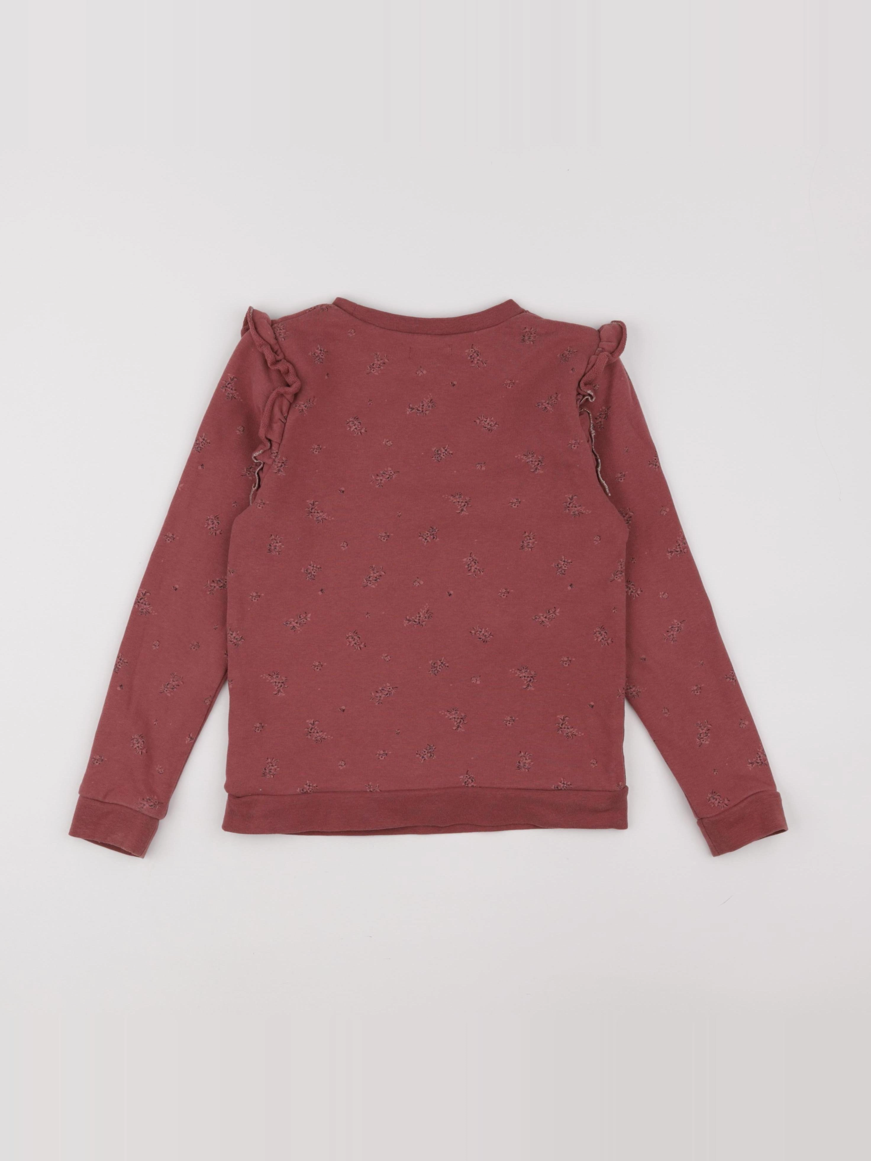 Vertbaudet - sweat rose - 8 ans