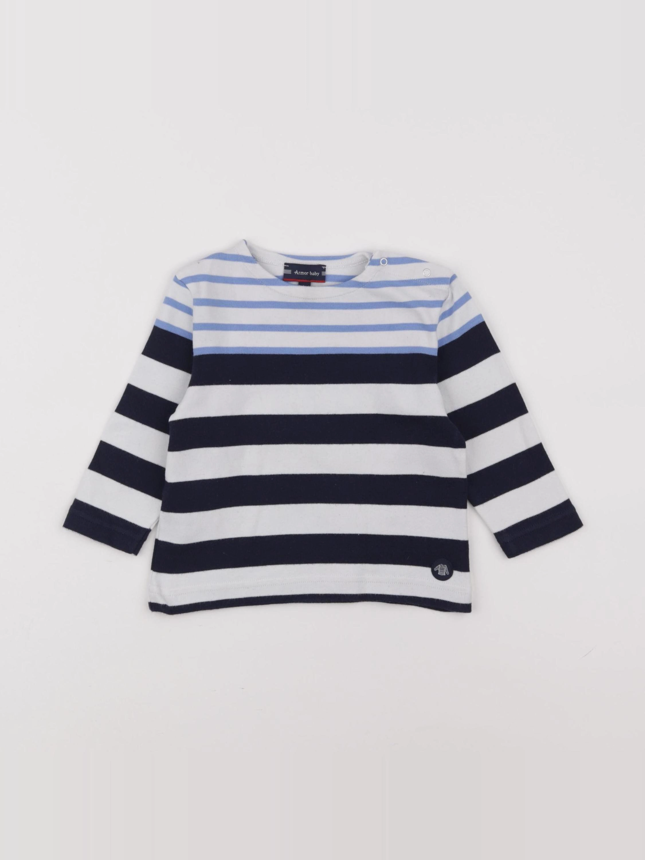 Armor Lux - tee-shirt bleu - 18 mois