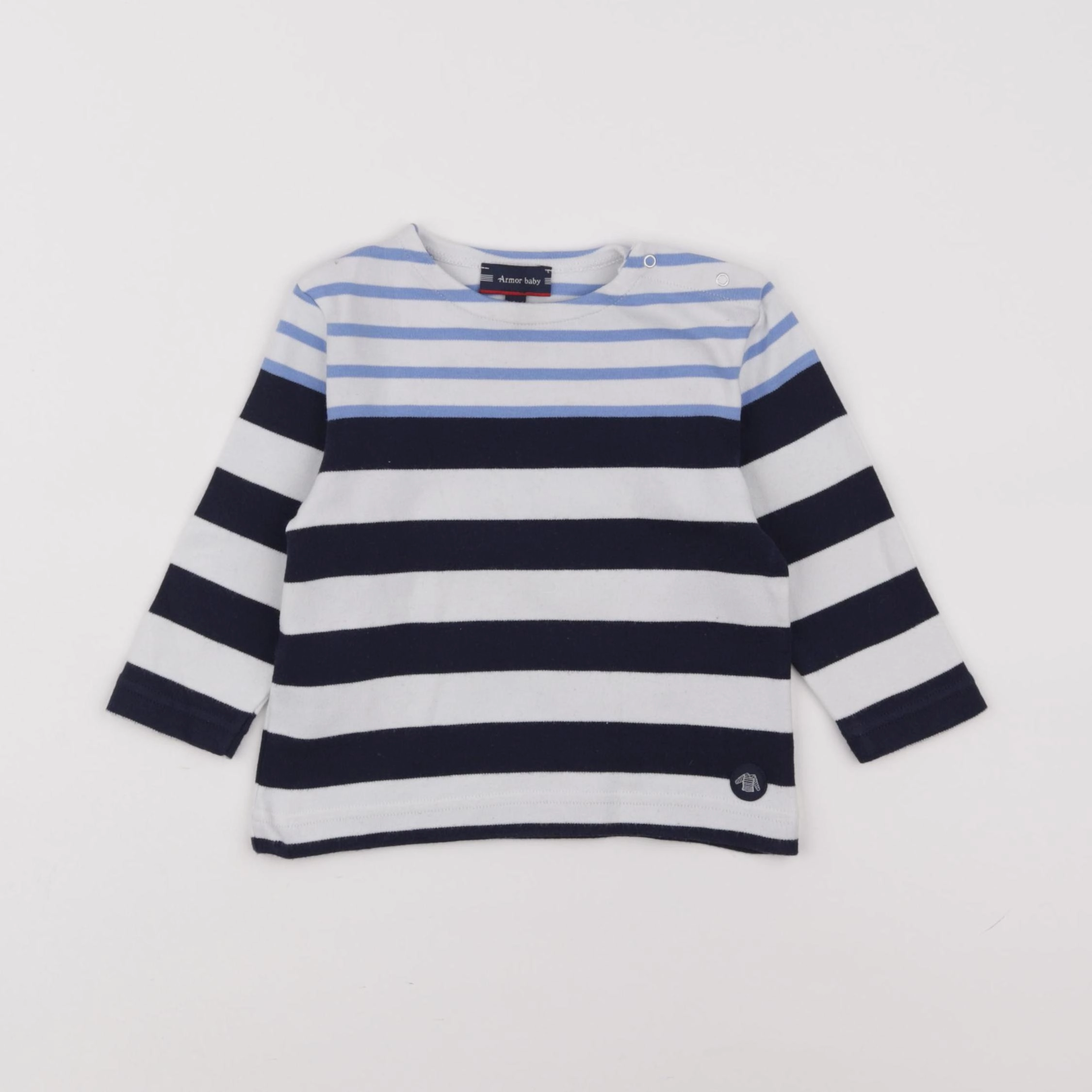Armor Lux - tee-shirt bleu - 18 mois