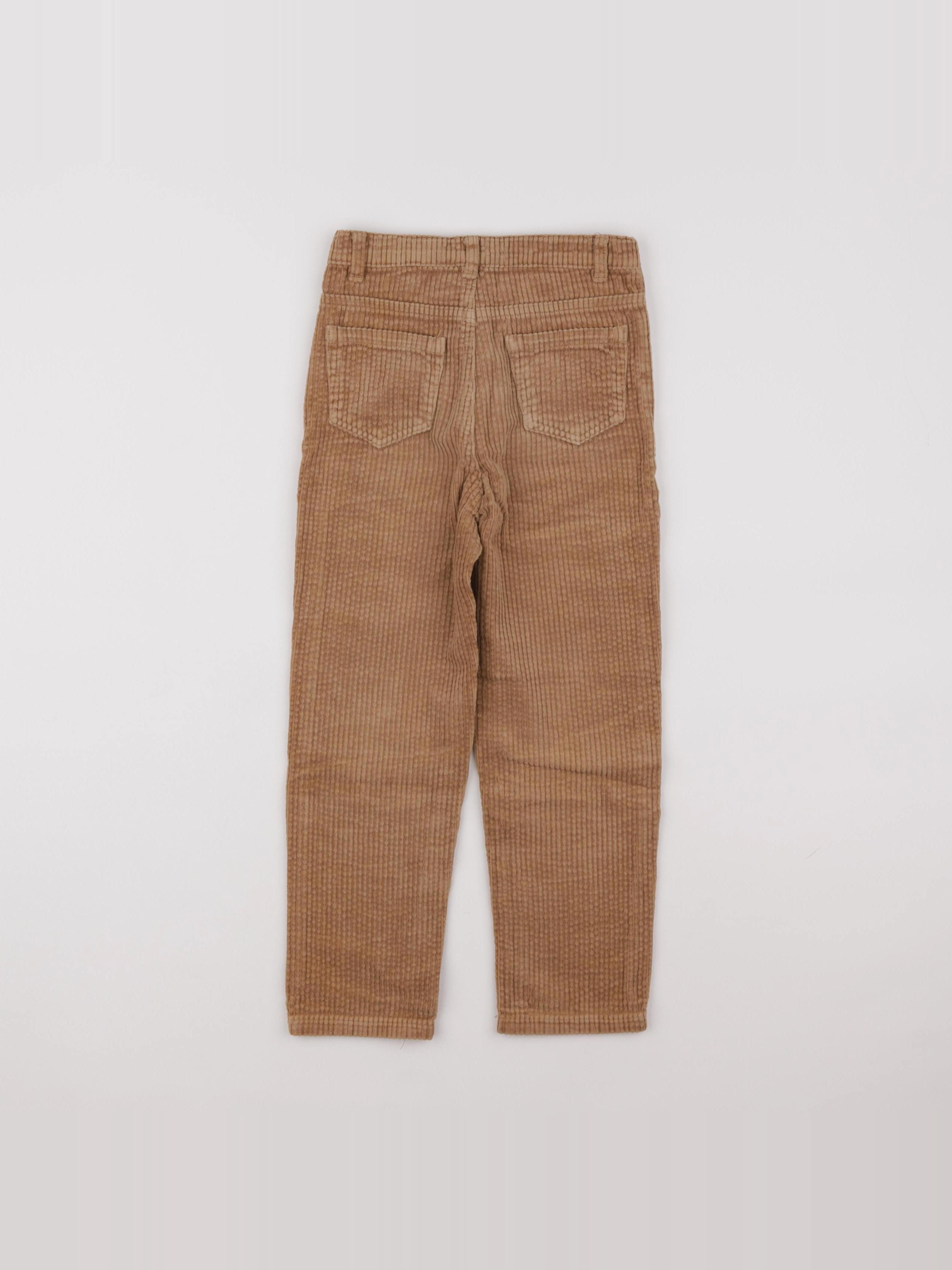 Vertbaudet - pantalon marron - 7 ans
