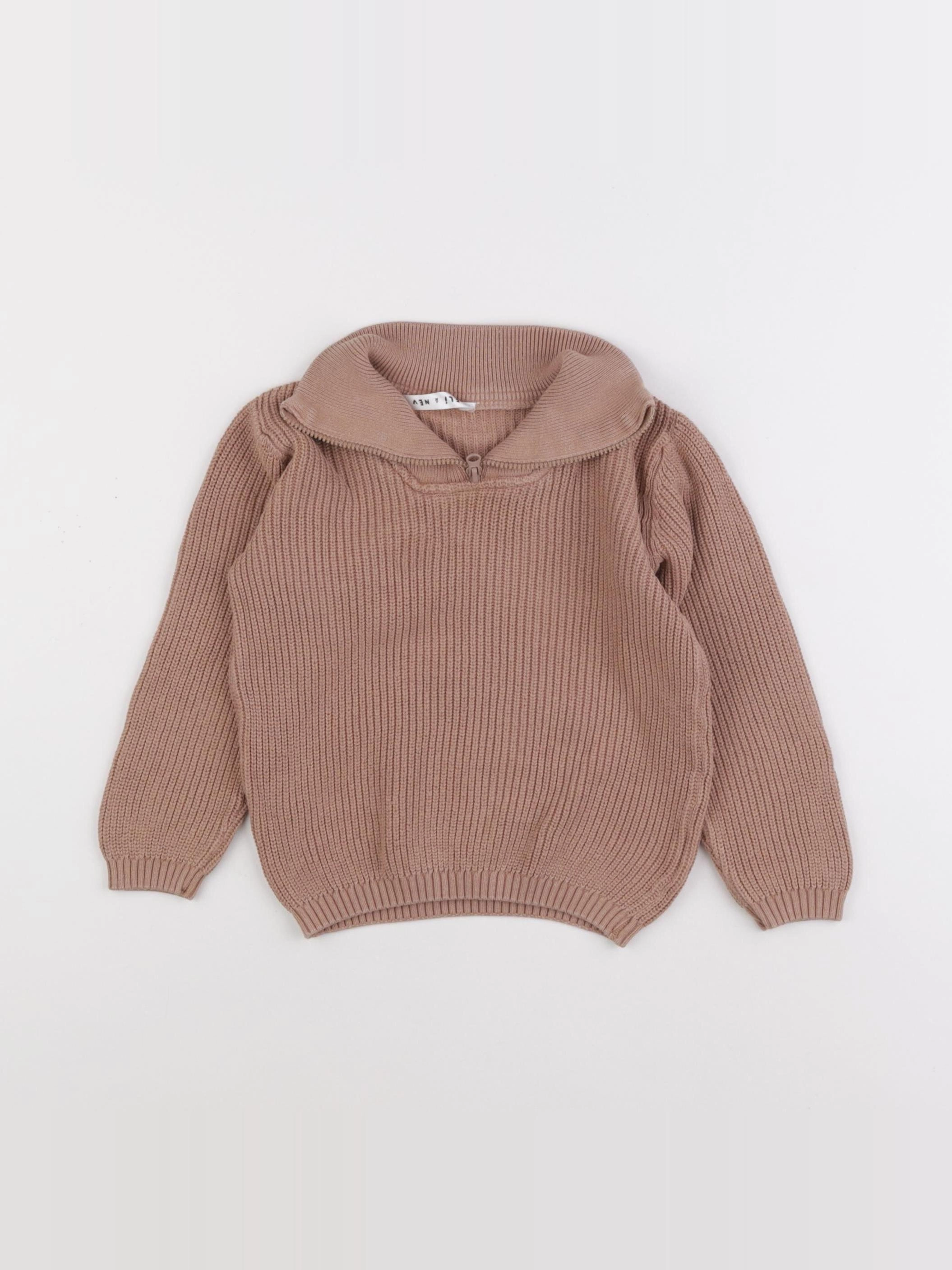 Eli & Nev - pull marron - 12/18 mois