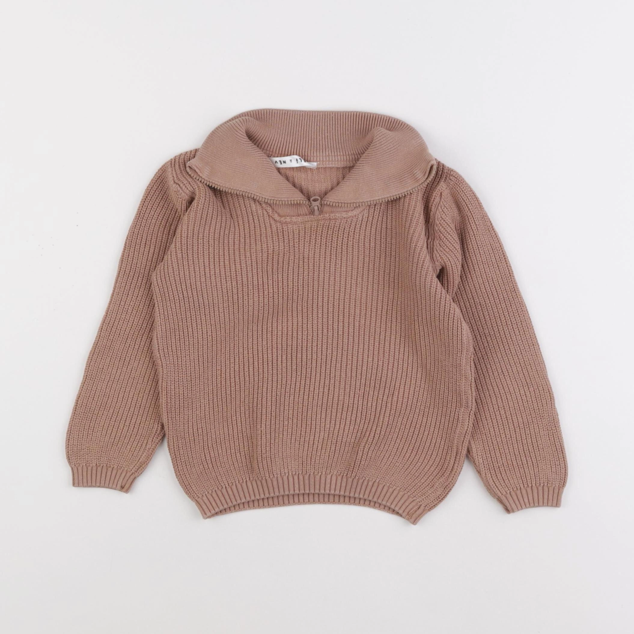 Eli & Nev - pull marron - 12/18 mois