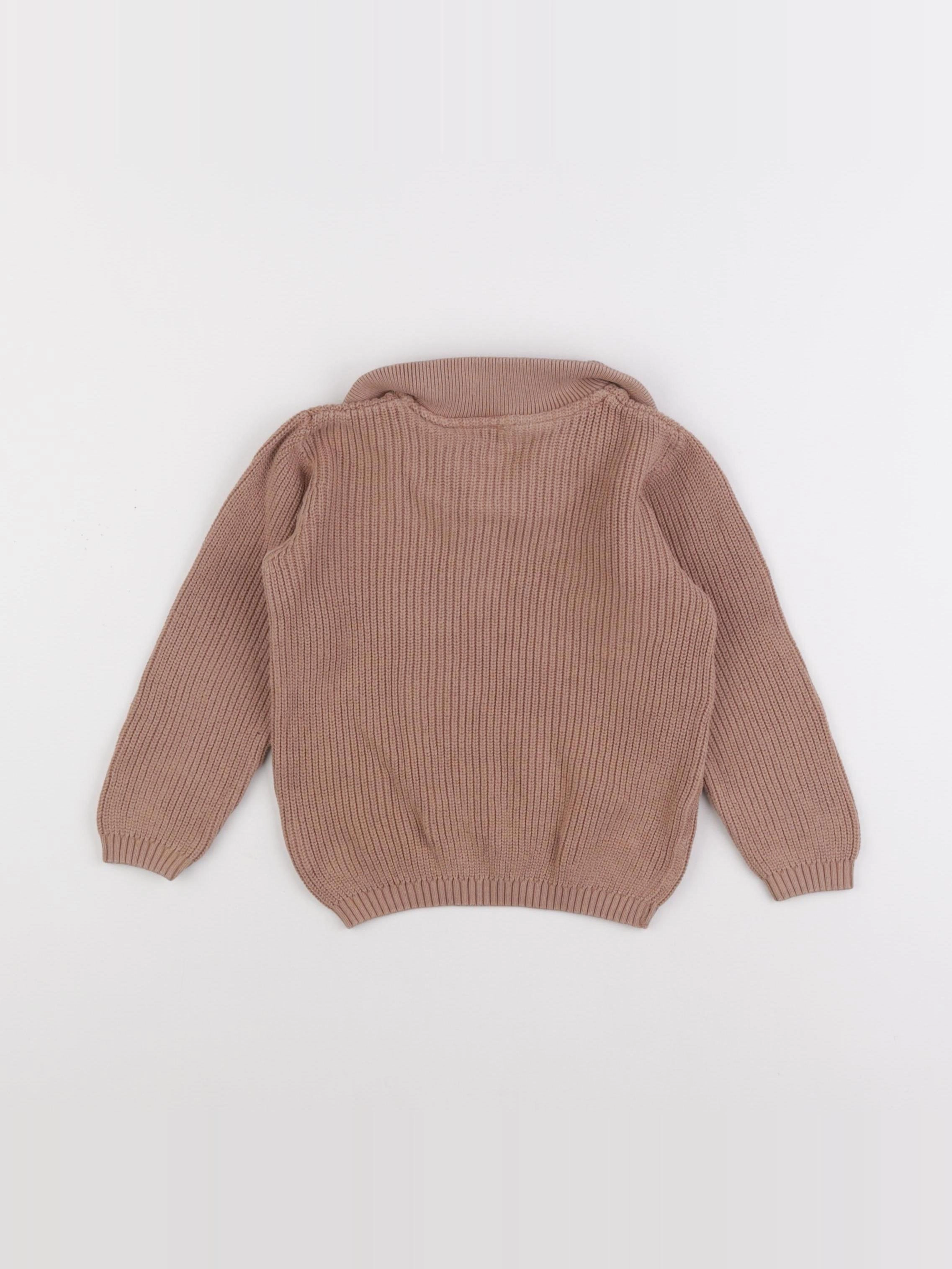 Eli & Nev - pull marron - 12/18 mois