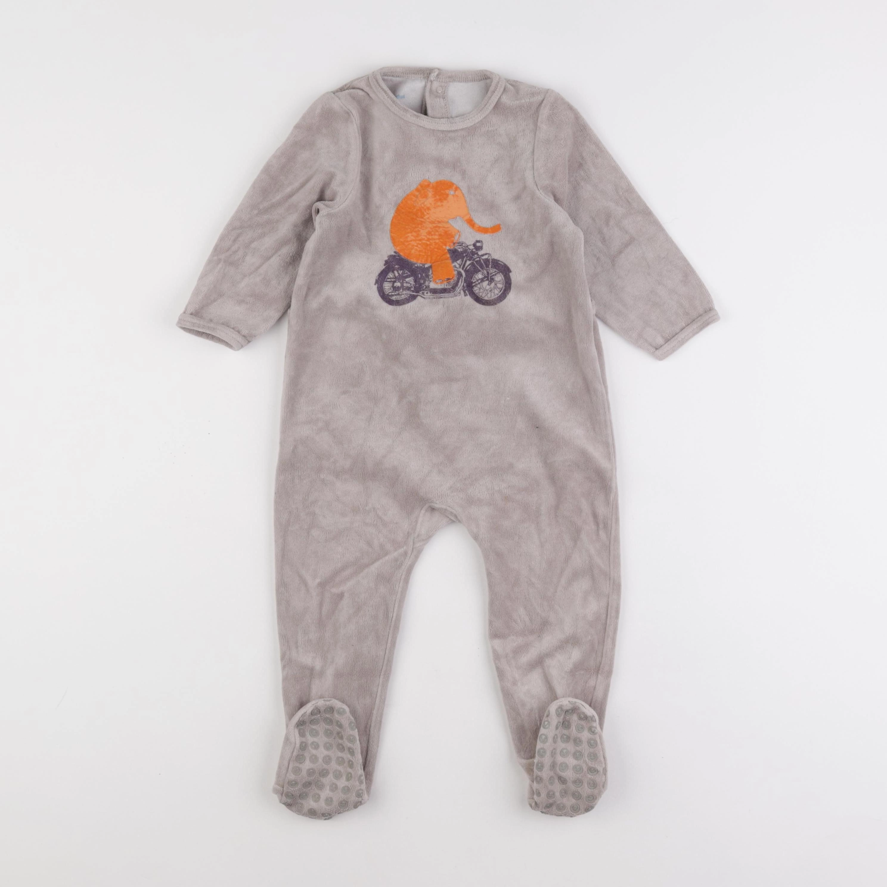 Vertbaudet - pyjama velours marron - 2 ans