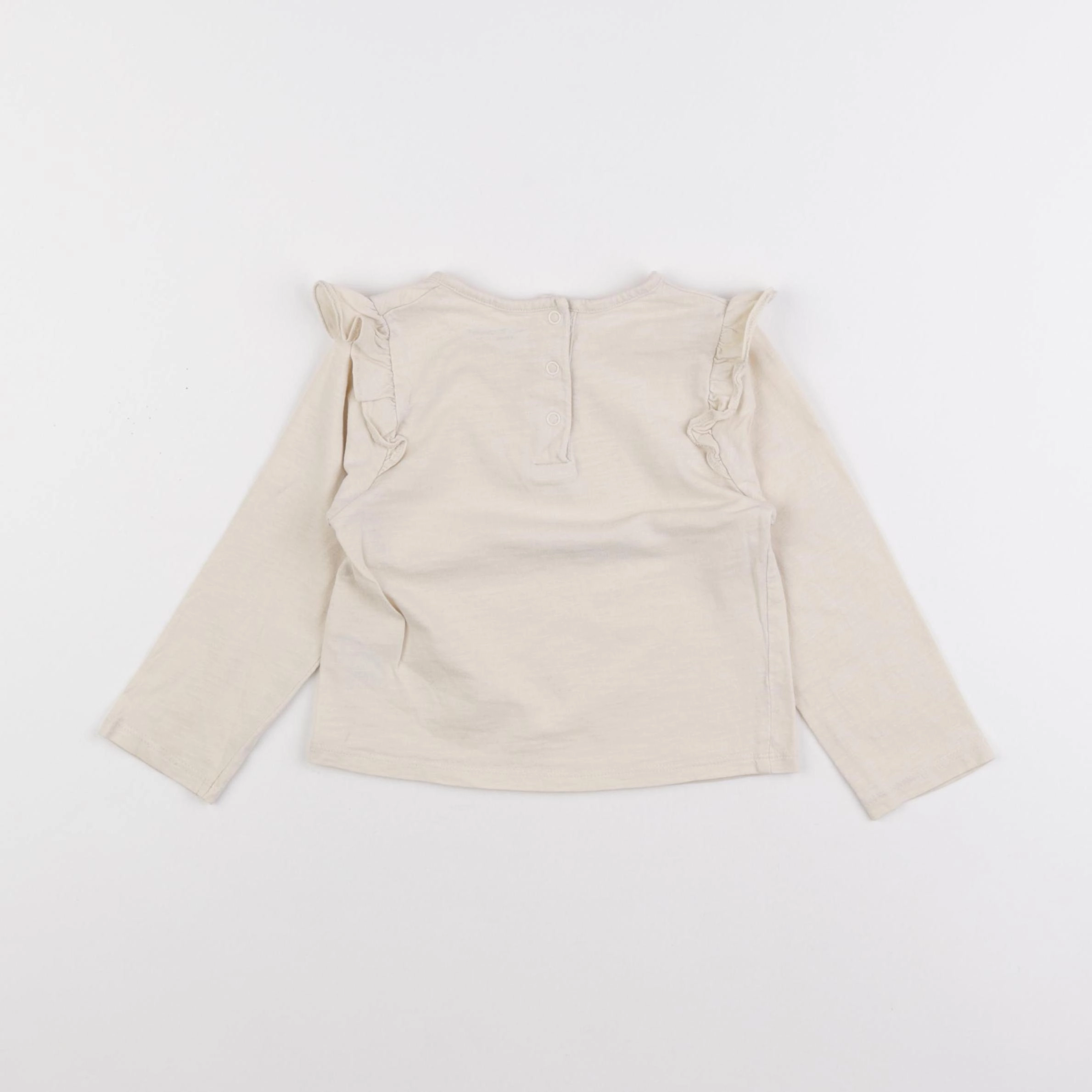 Vertbaudet - tee-shirt beige - 24 mois