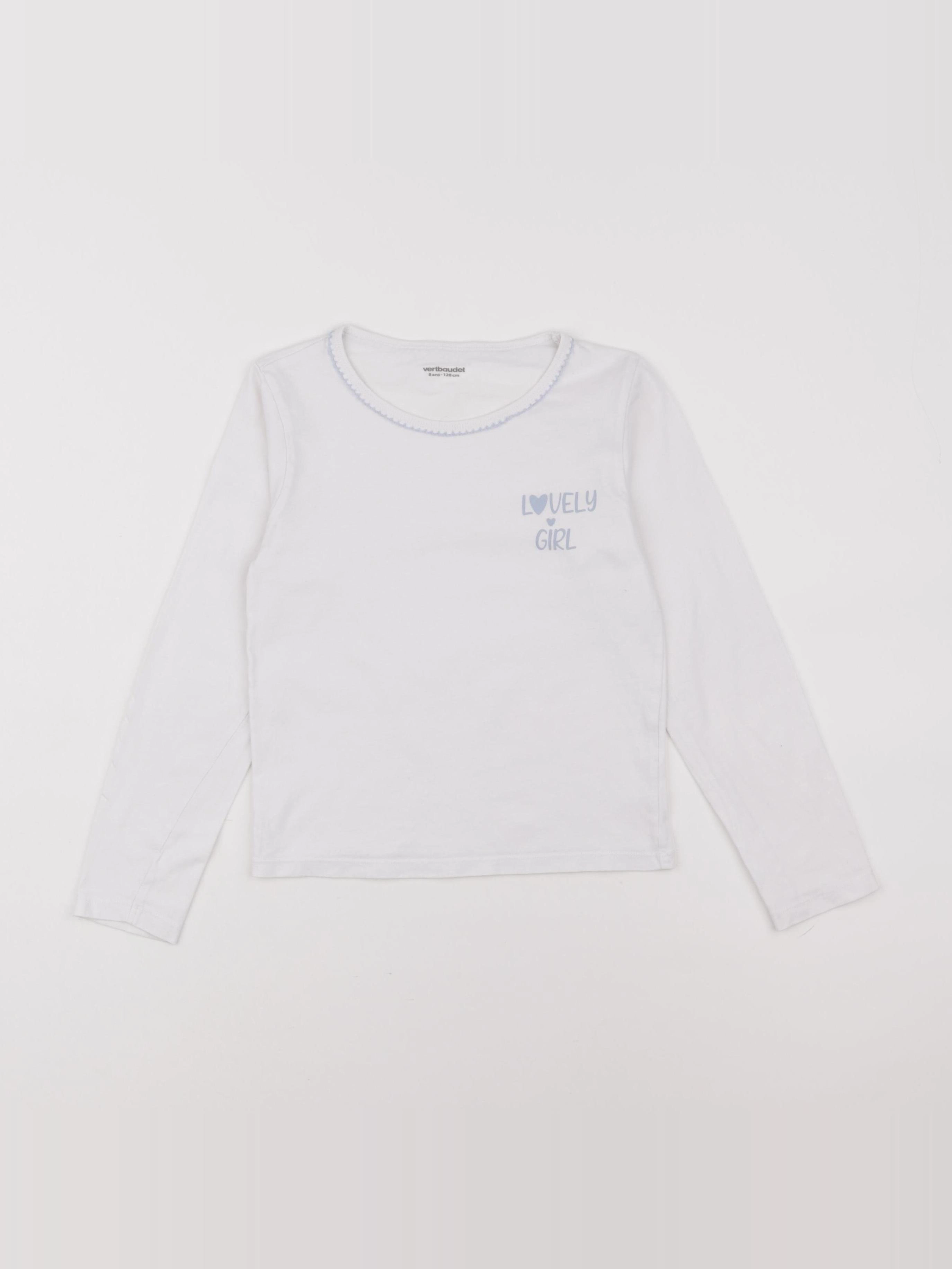 Vertbaudet - maillot de corps blanc - 8 ans