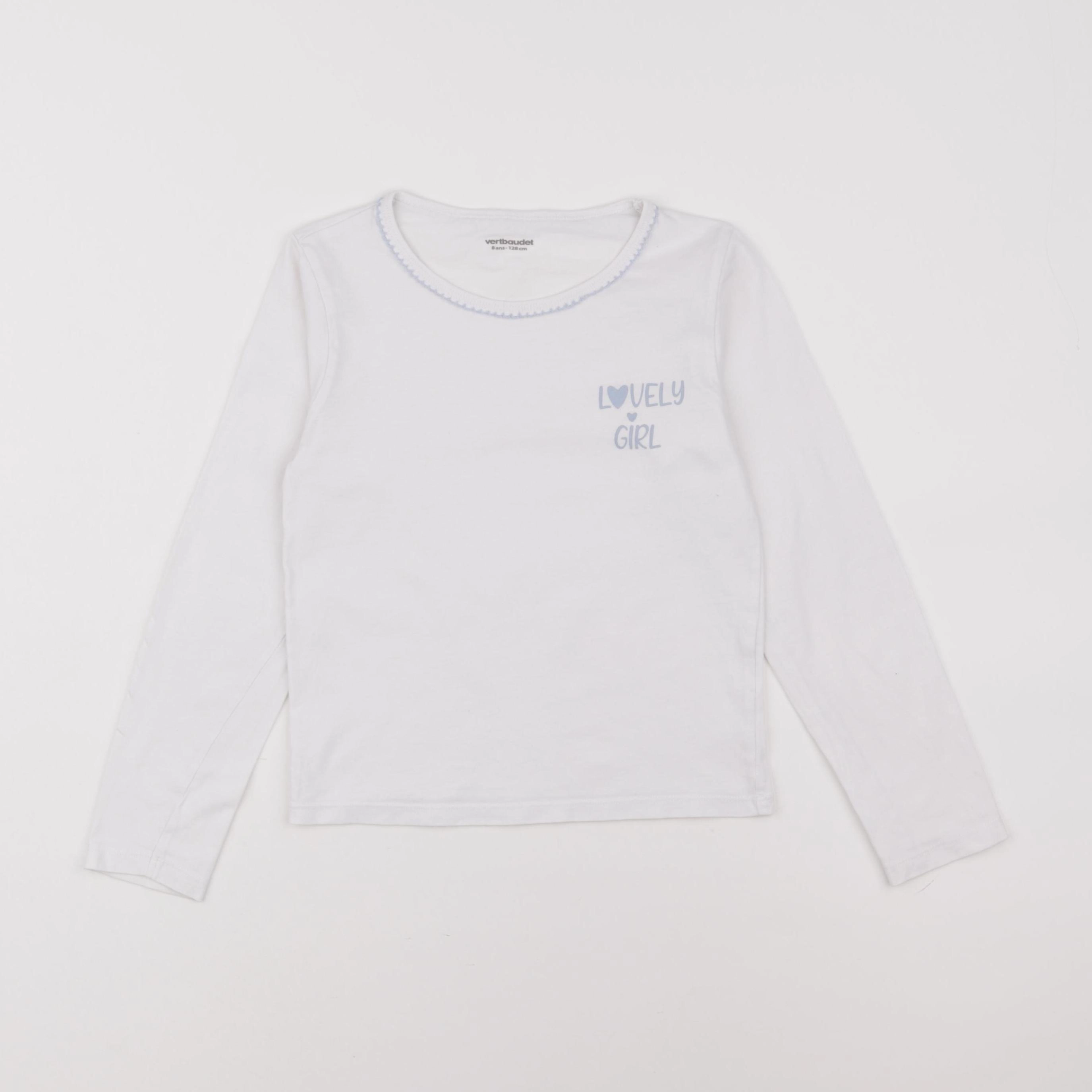Vertbaudet - maillot de corps blanc - 8 ans